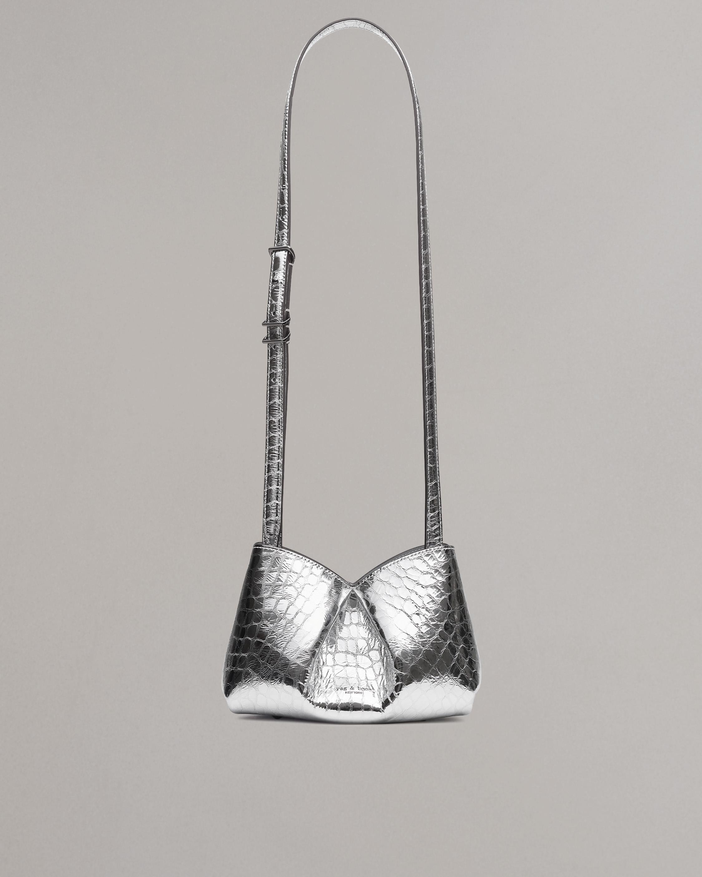 Bloom Small Embossed Metallic Leather Crossbody Bag image number 1