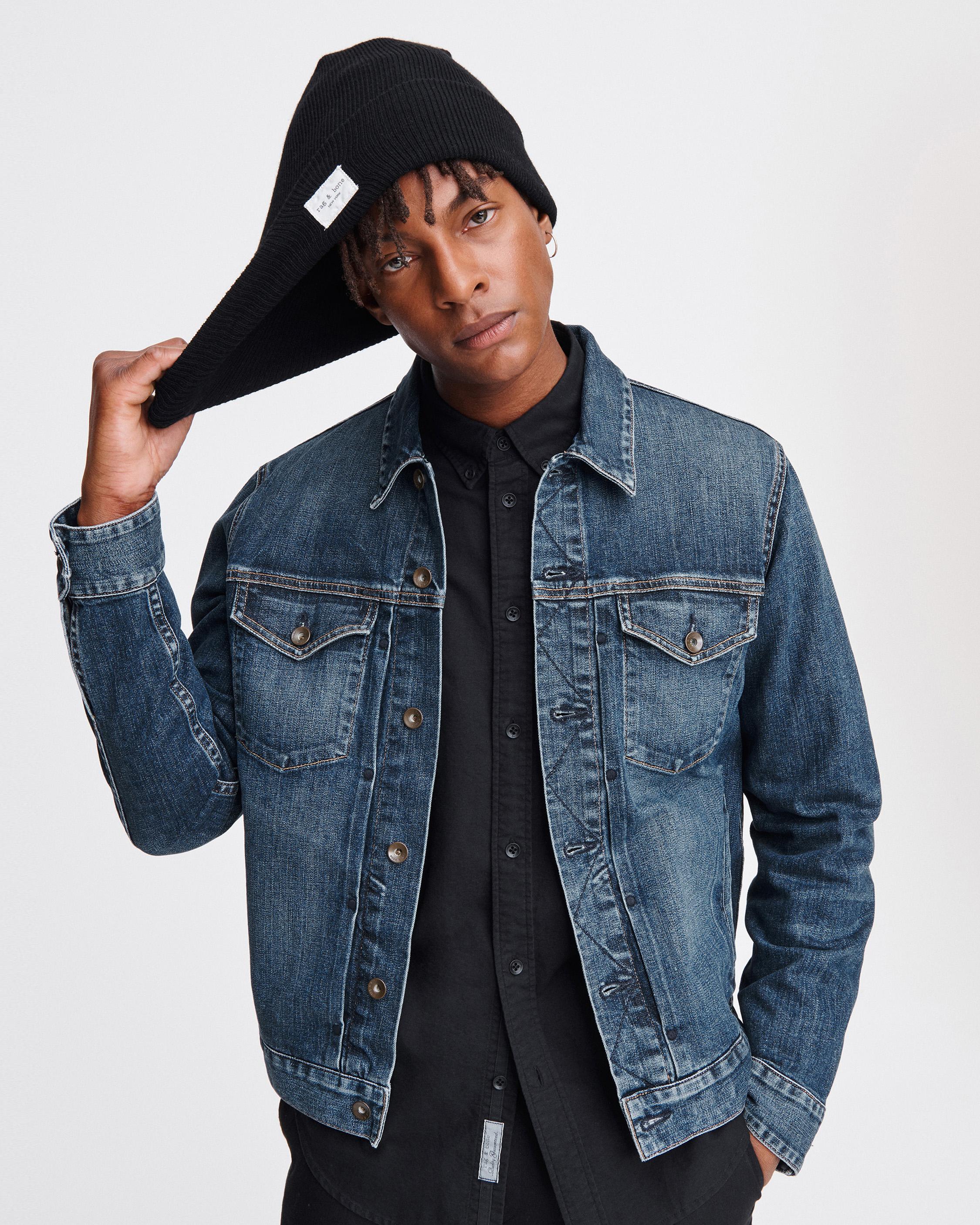 Fordocks' denim jacket, Blue Magnolia Elephants design – Luchie