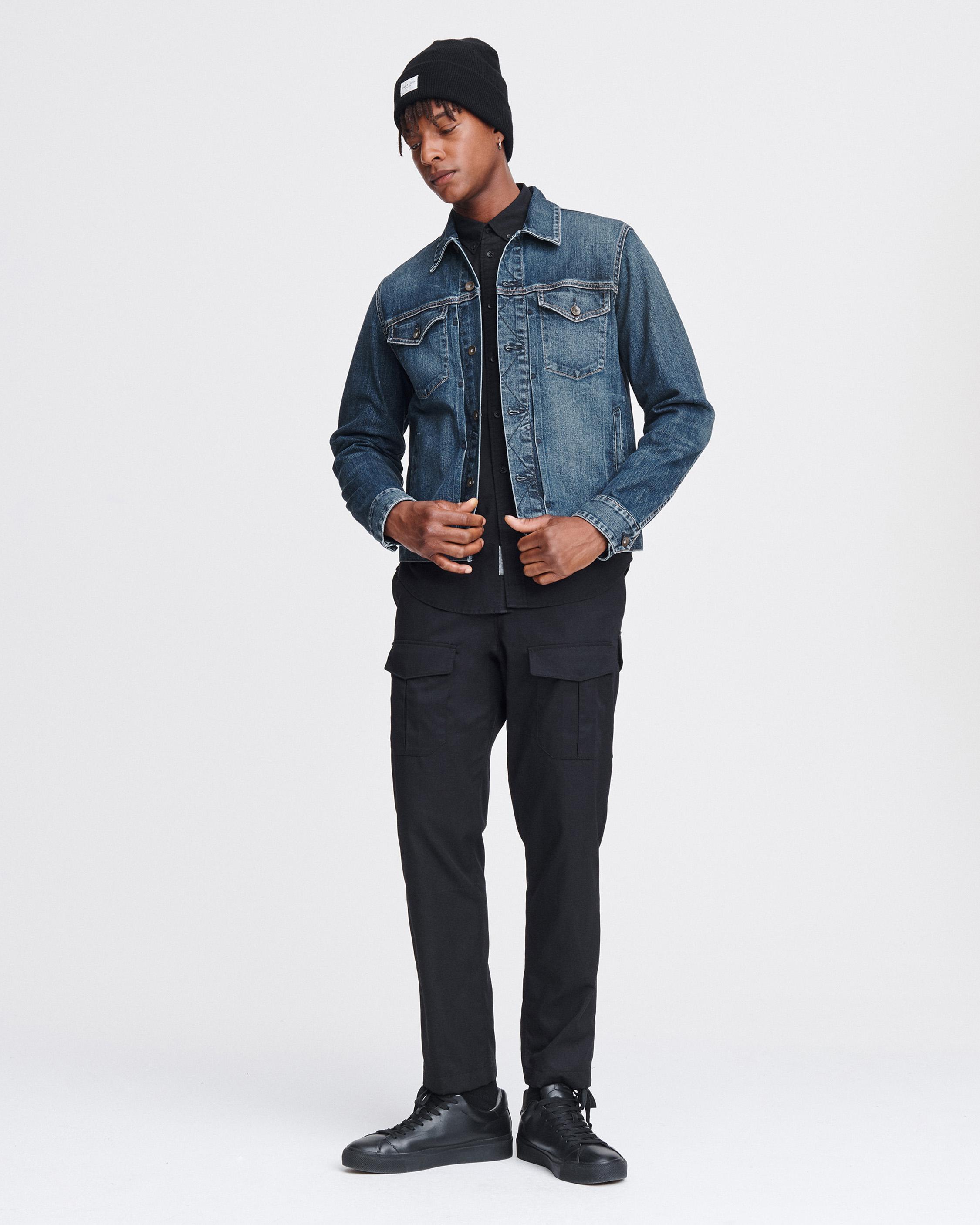 Definitive Men's Denim Jacket in Dark Indigo