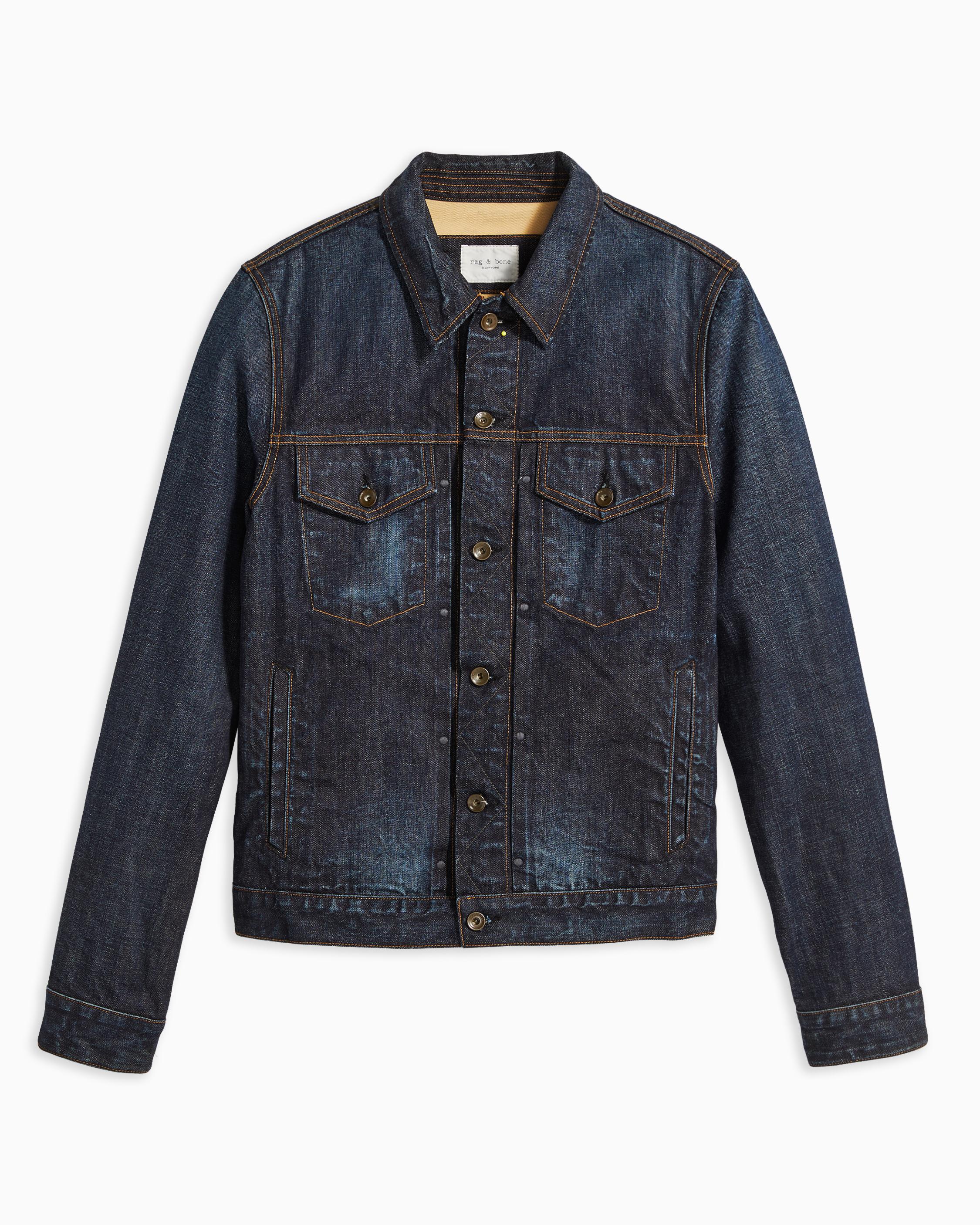 Definitive Men's Denim Jacket in Dark Indigo