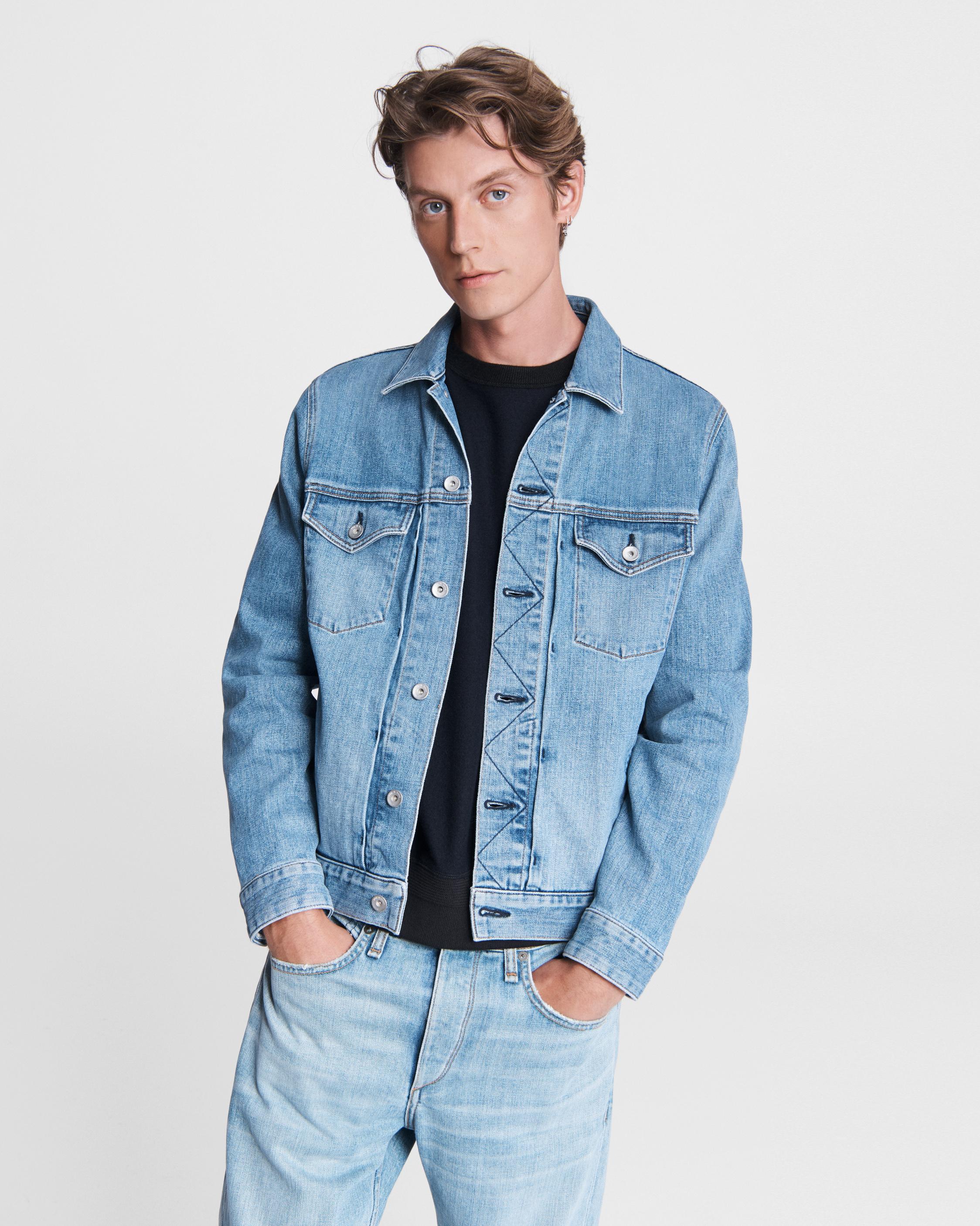 Definitive Men's Denim Jacket in Dark Indigo