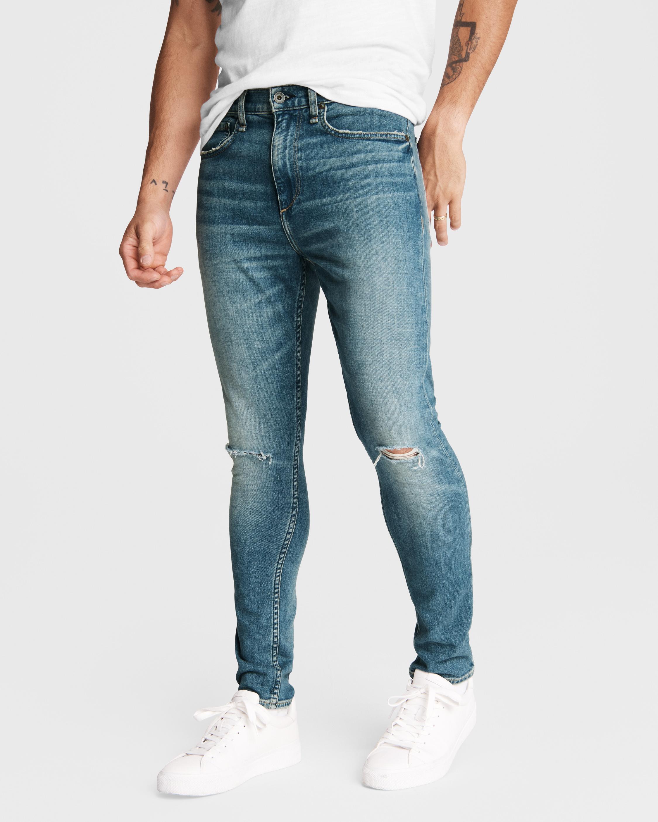 Rag & Bone Men's Distressed Skinny Jeans