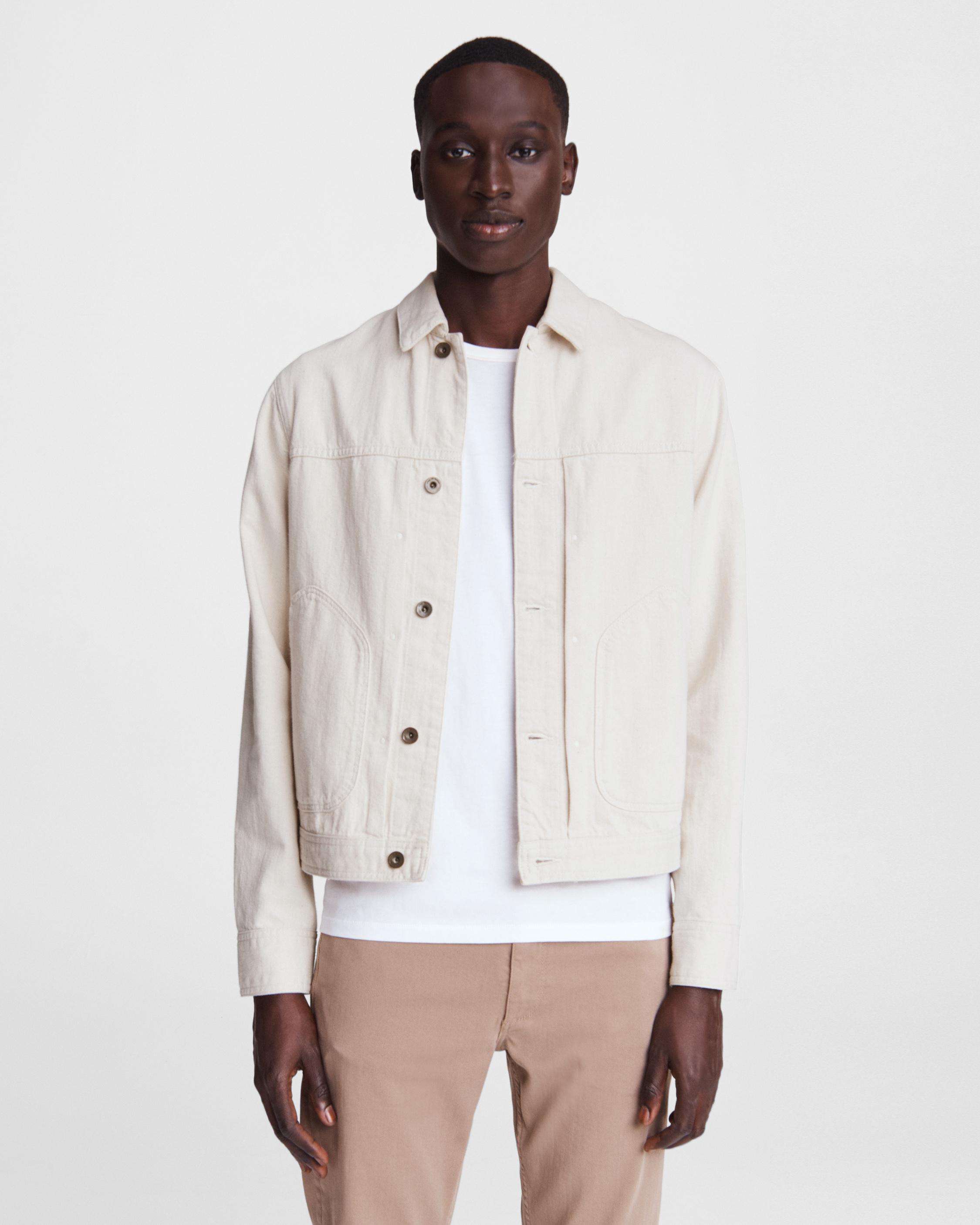 White hot sale twill jacket