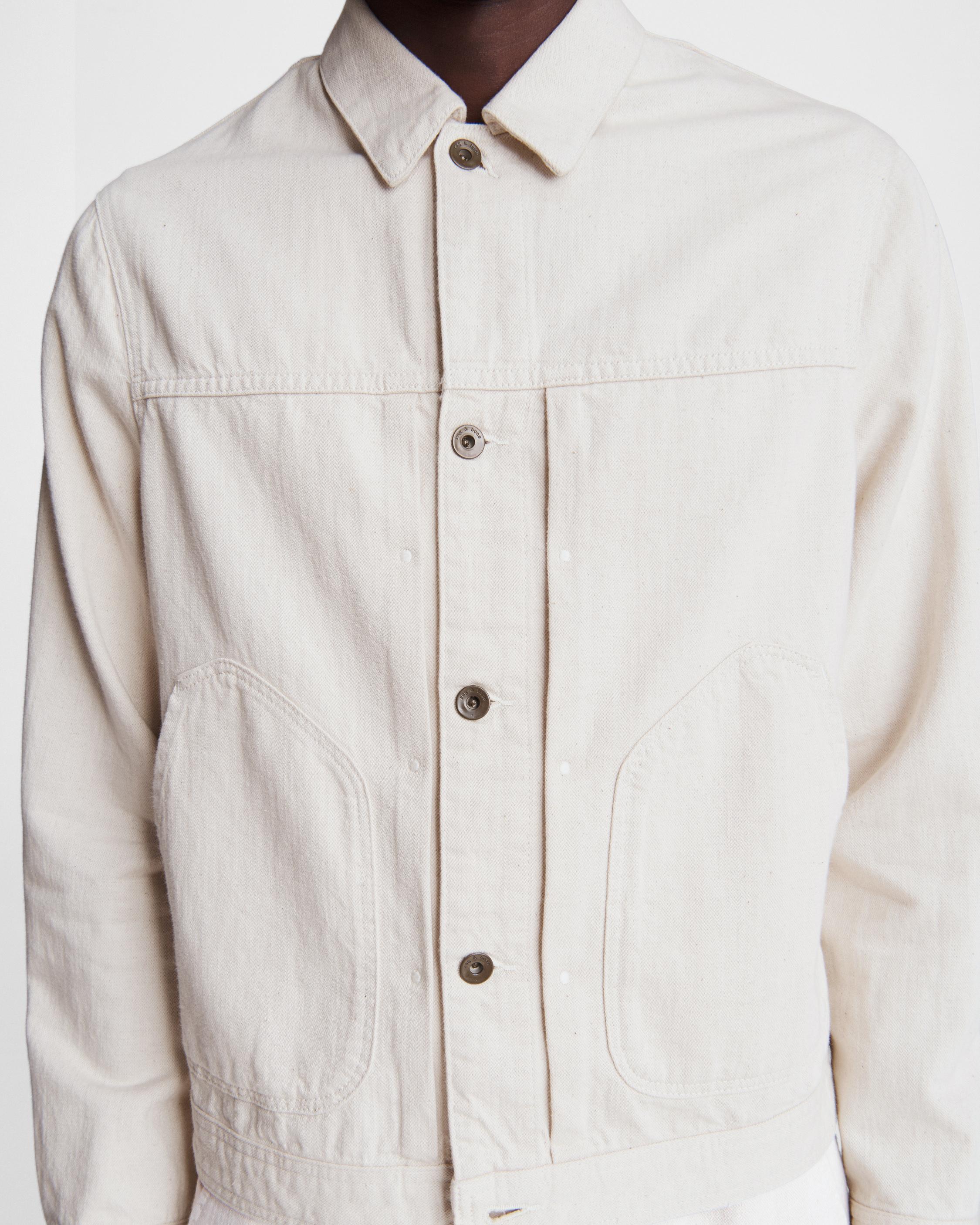 Hemp Blend Broken Twill Shop Jacket image number 6