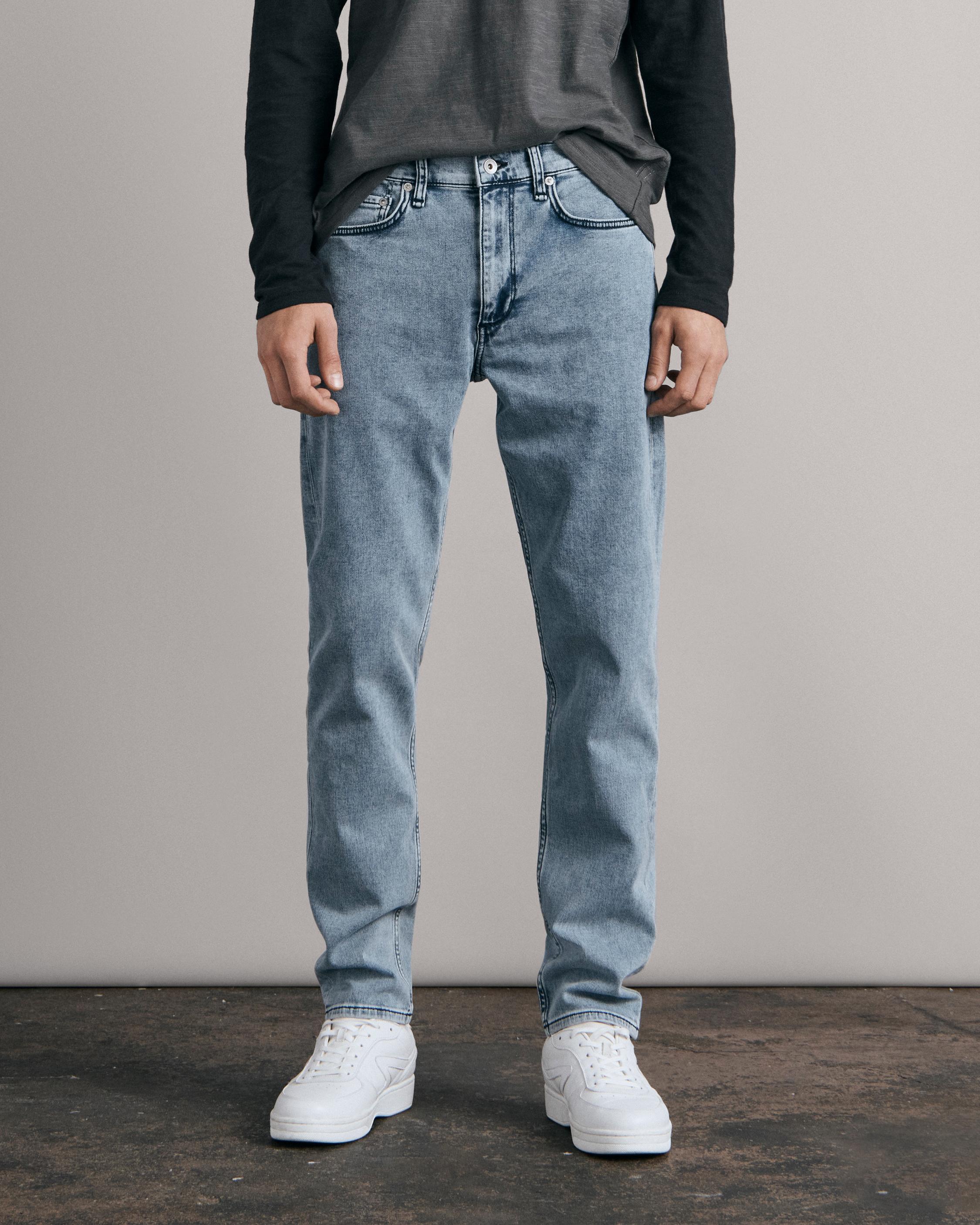 Slim Fit Dark Indigo Loopback Jean