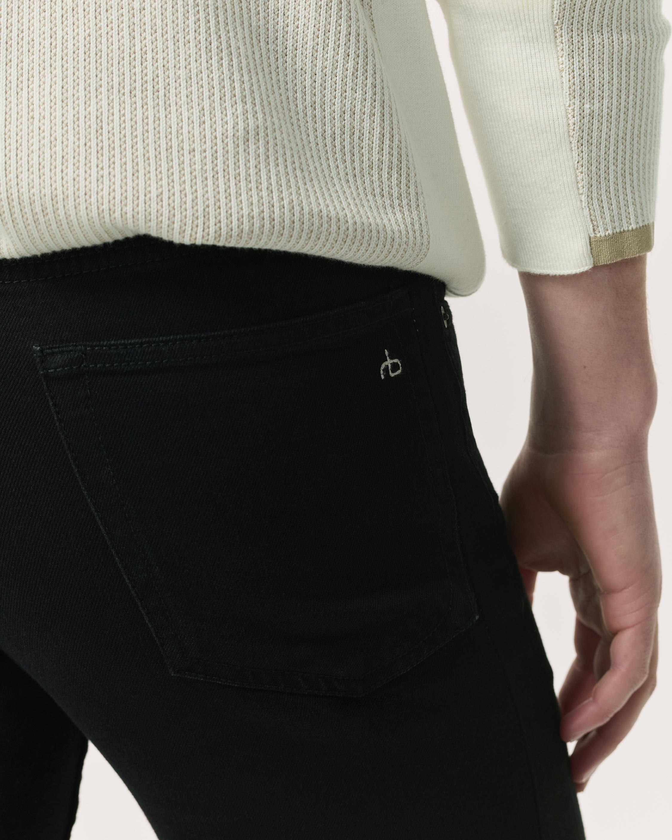 Fit 1 - Black: Skinny Fit Black Aero Stretch Jean | rag & bone