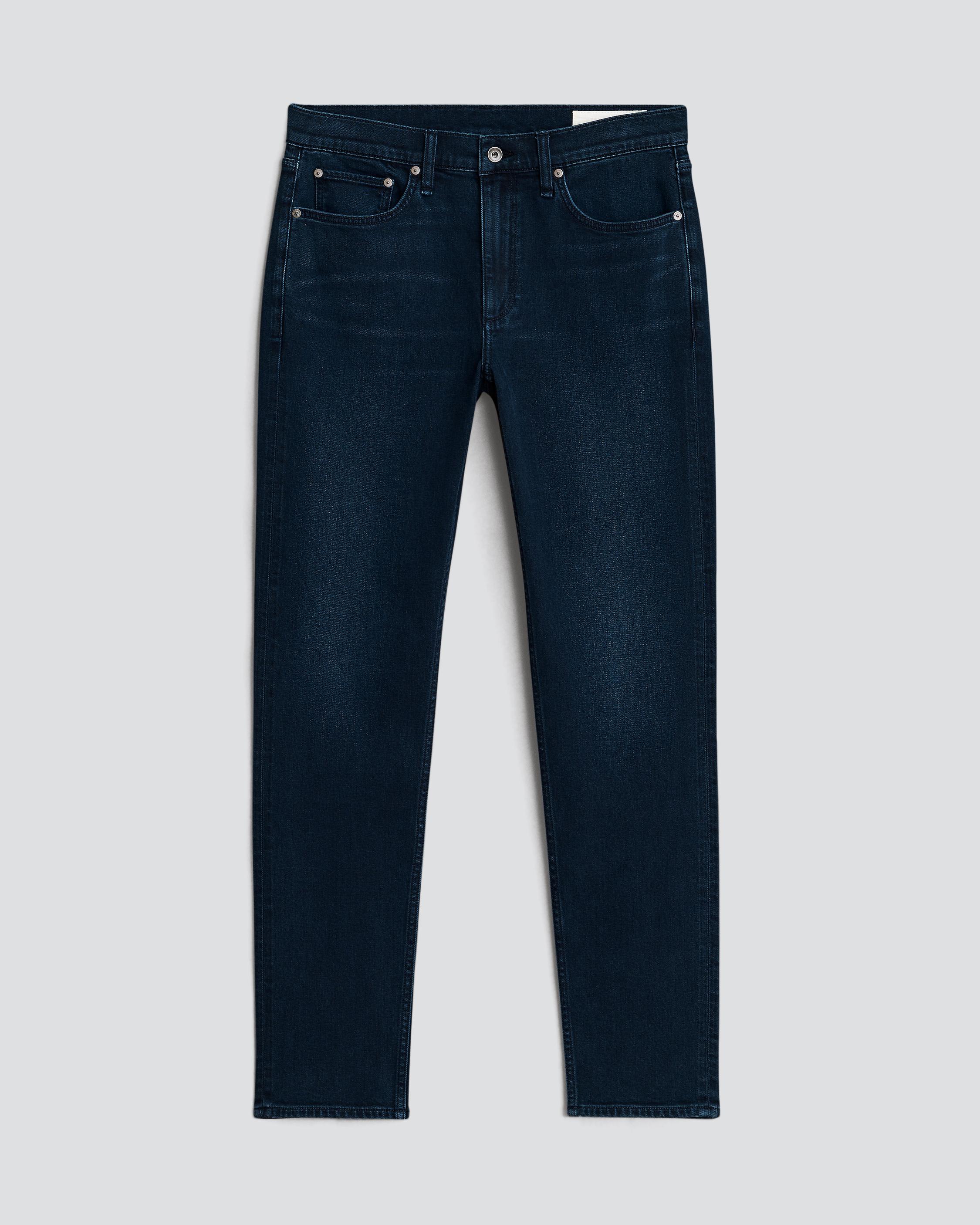 Slim-fit brushed jeans · Indigo · Dressy