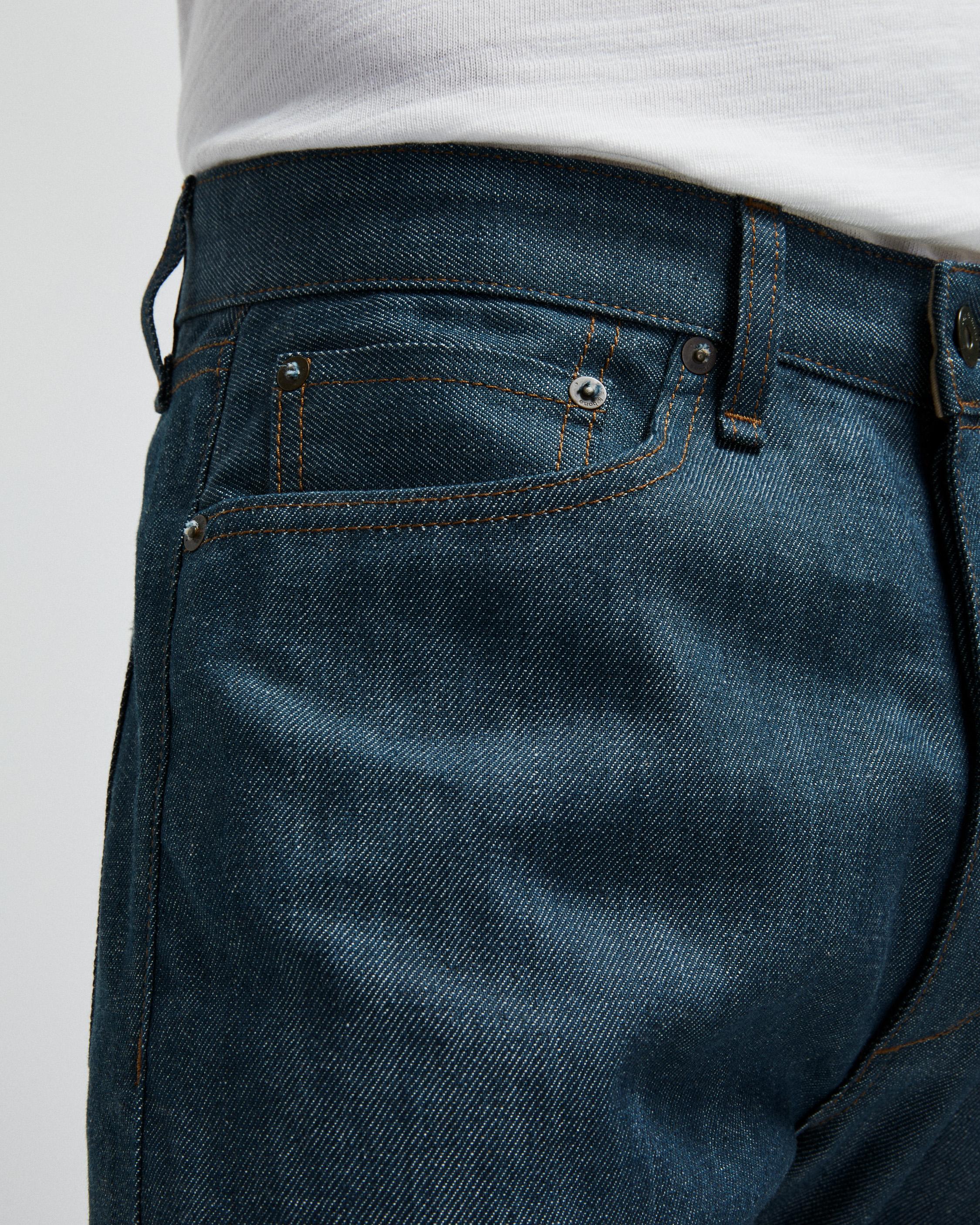 Relaxed Rigid Flare Frayed Edge Jeans