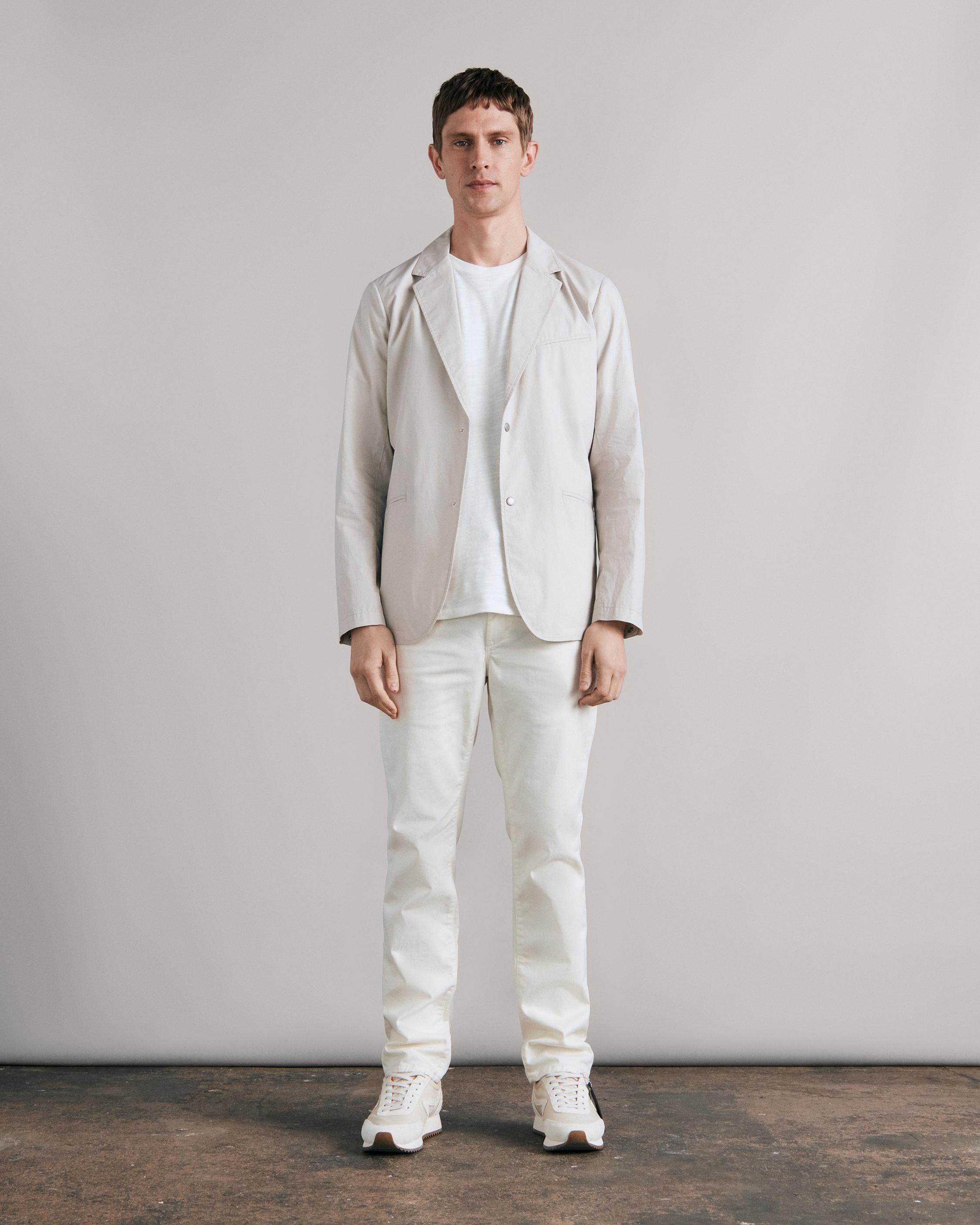 Rag & Bone Off White Stretch Cotton Twill - Stretch Cotton - Cotton -  Fashion Fabrics