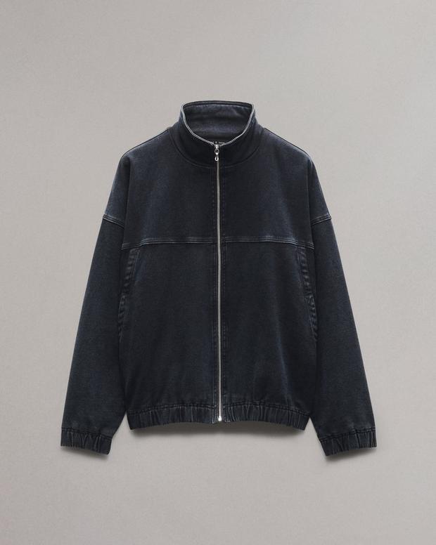 rbSTRIDE Denim Track Jacket - Inkwell | rag & bone rbSTRIDE Denim Track Jacket - Inkwell | rag & bone