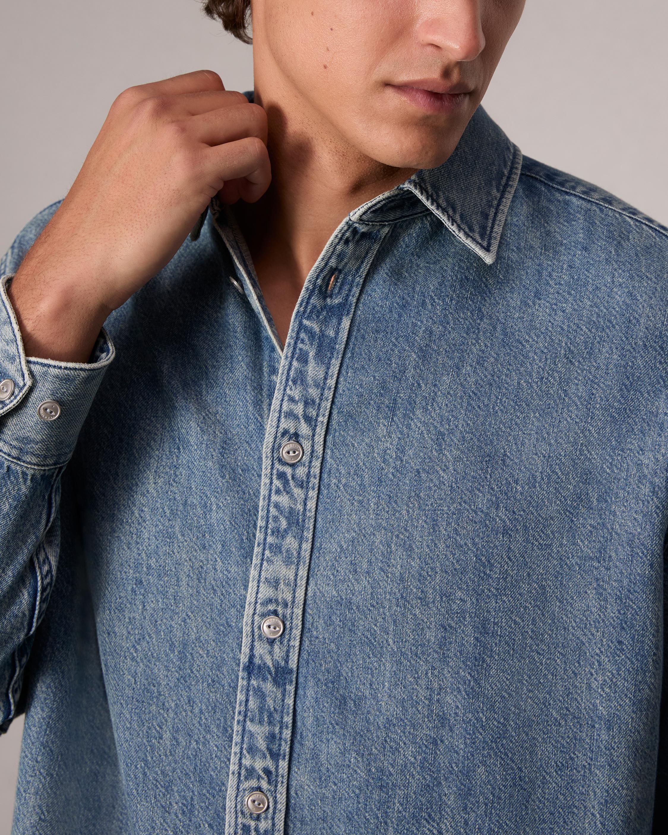 Matthew Denim Shirt image number 6