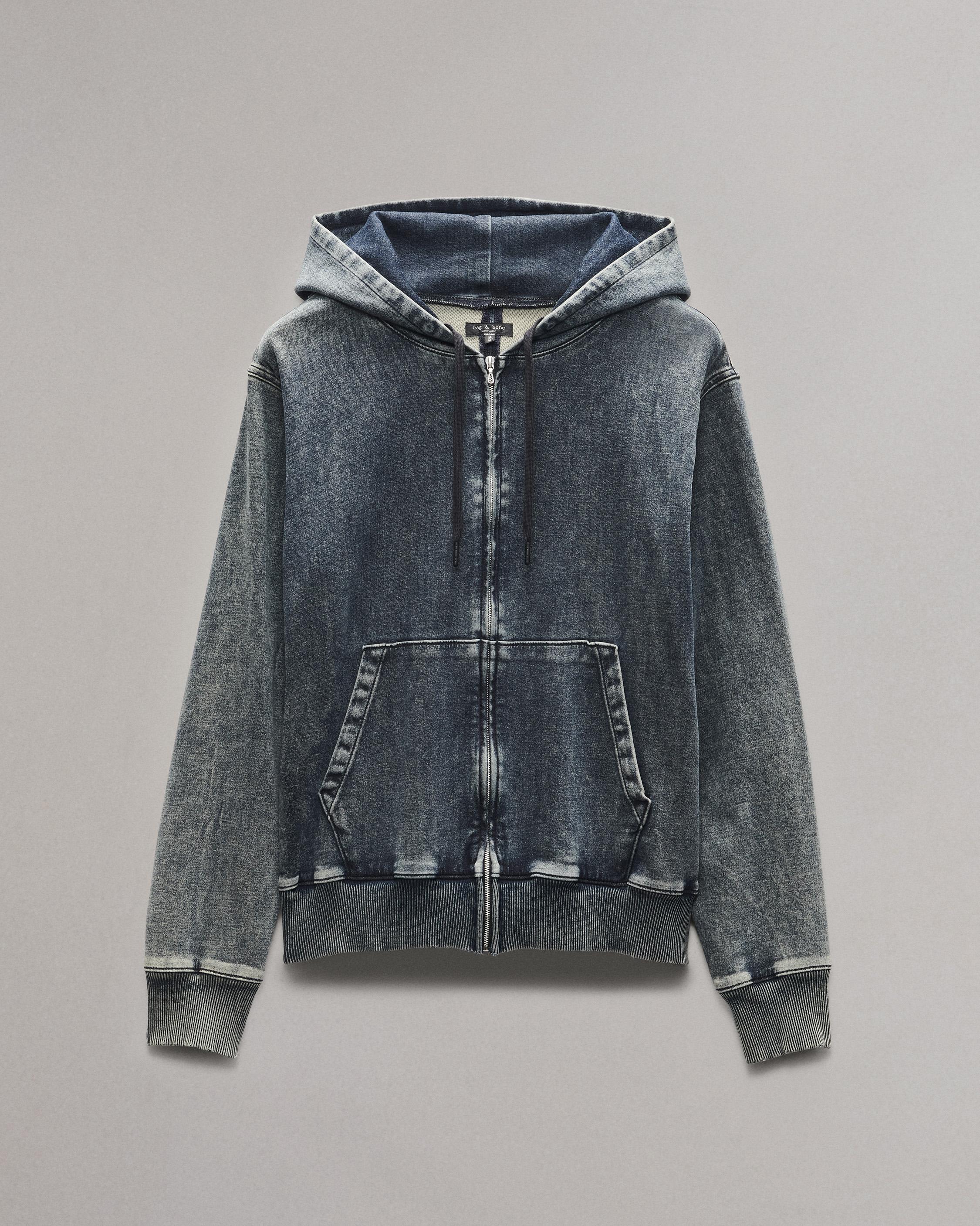 rbSTRIDE Denim Zip Hoodie image number 1