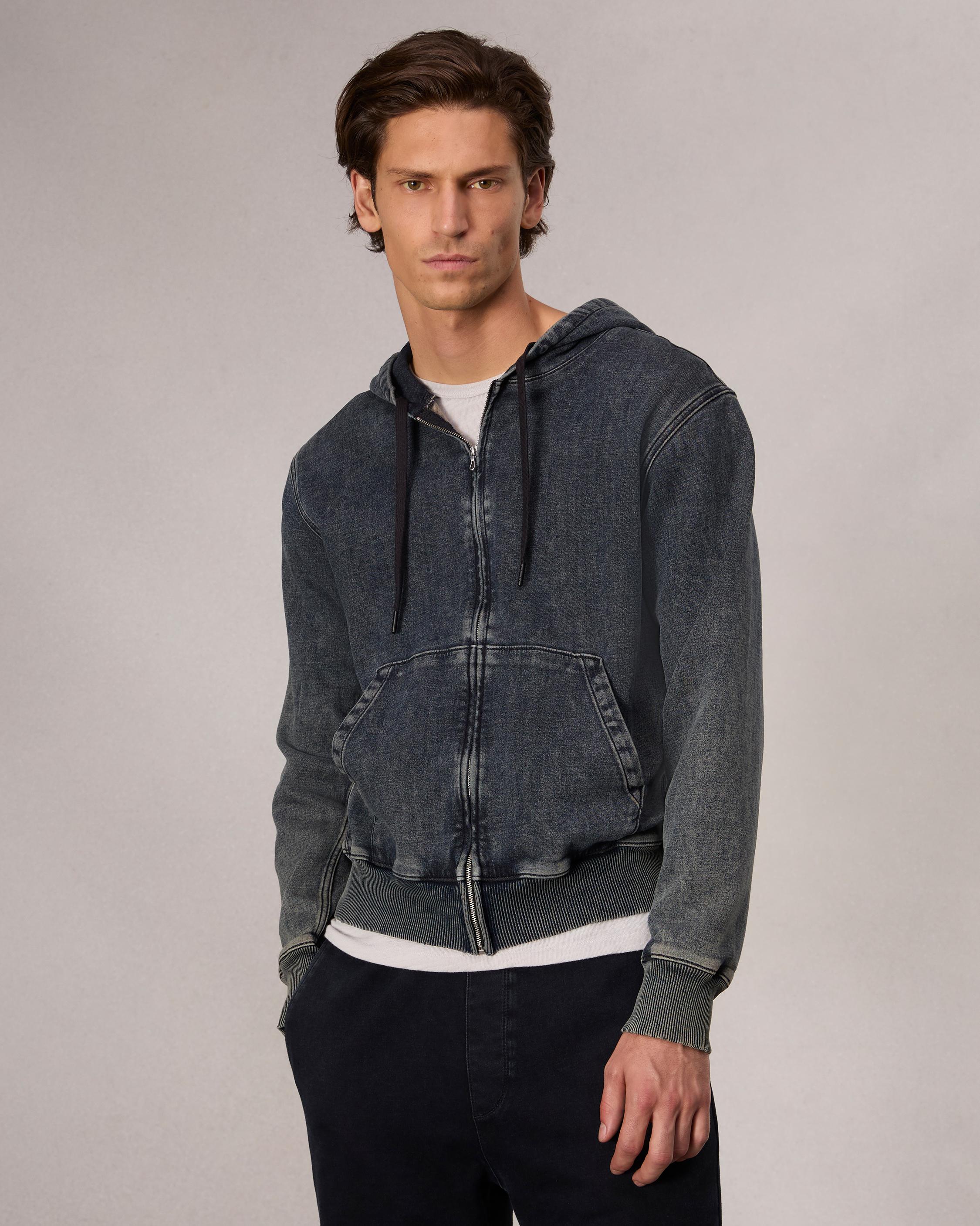 rbSTRIDE Denim Zip Hoodie image number 2