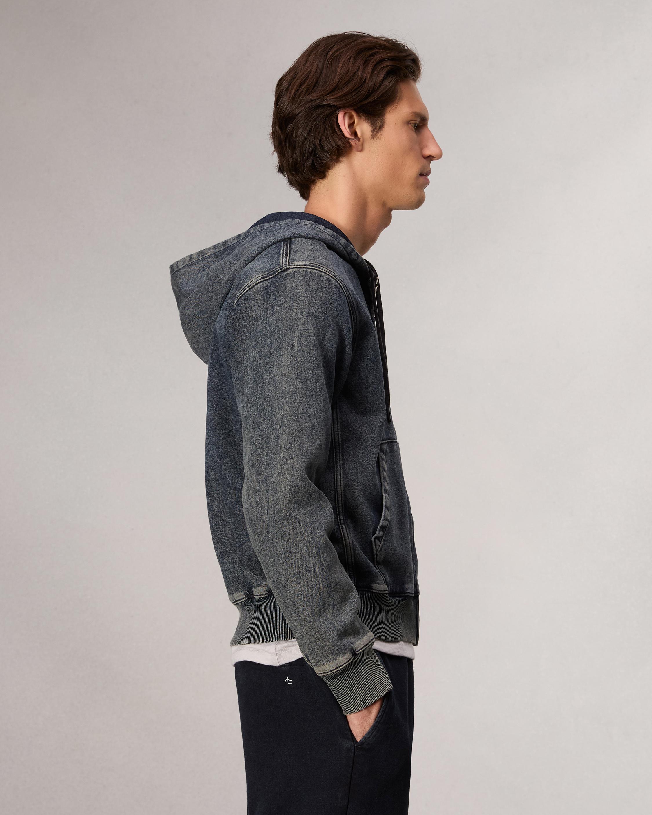 rbSTRIDE Denim Zip Hoodie image number 4