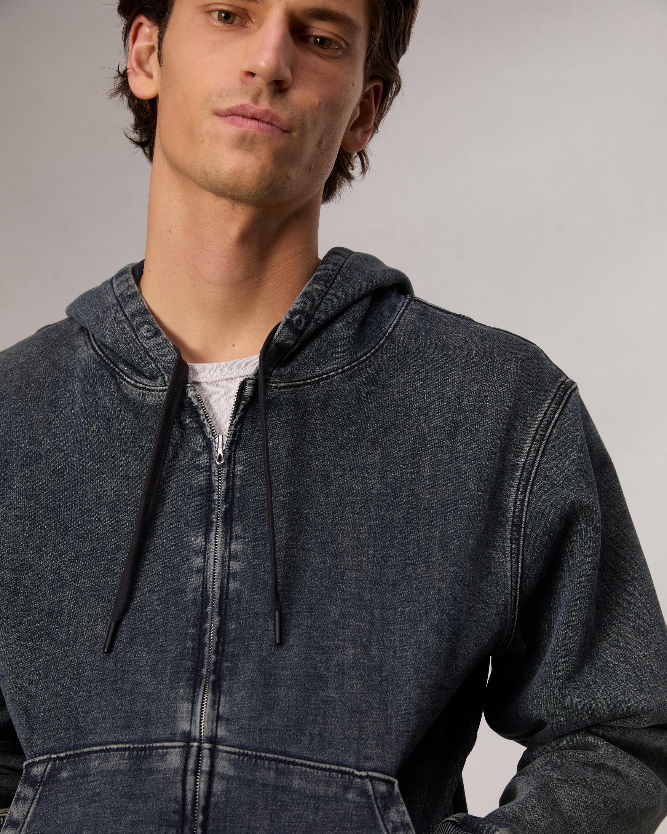 rbSTRIDE Denim Zip Hoodie image number 6