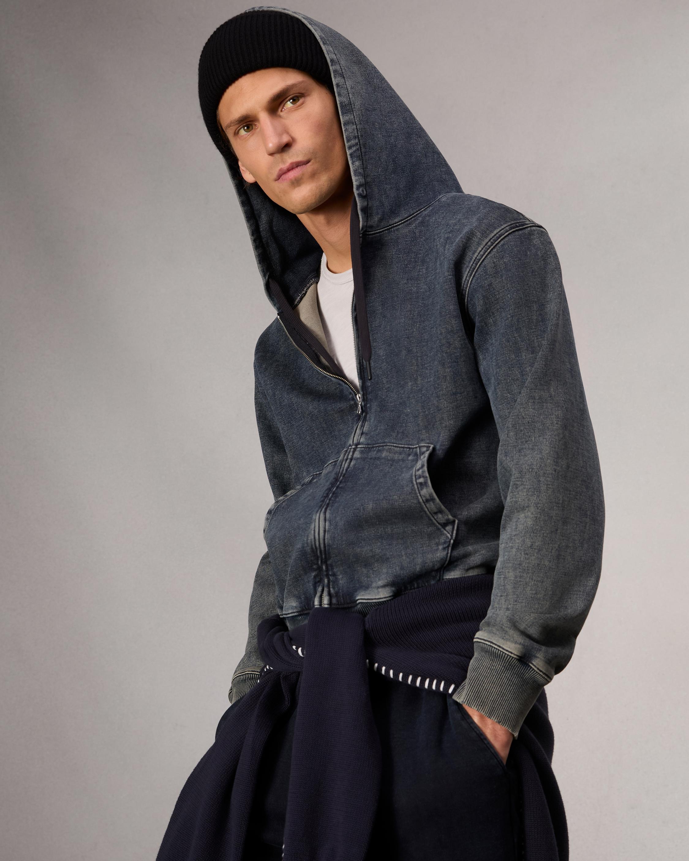 rbSTRIDE Denim Zip Hoodie image number 7