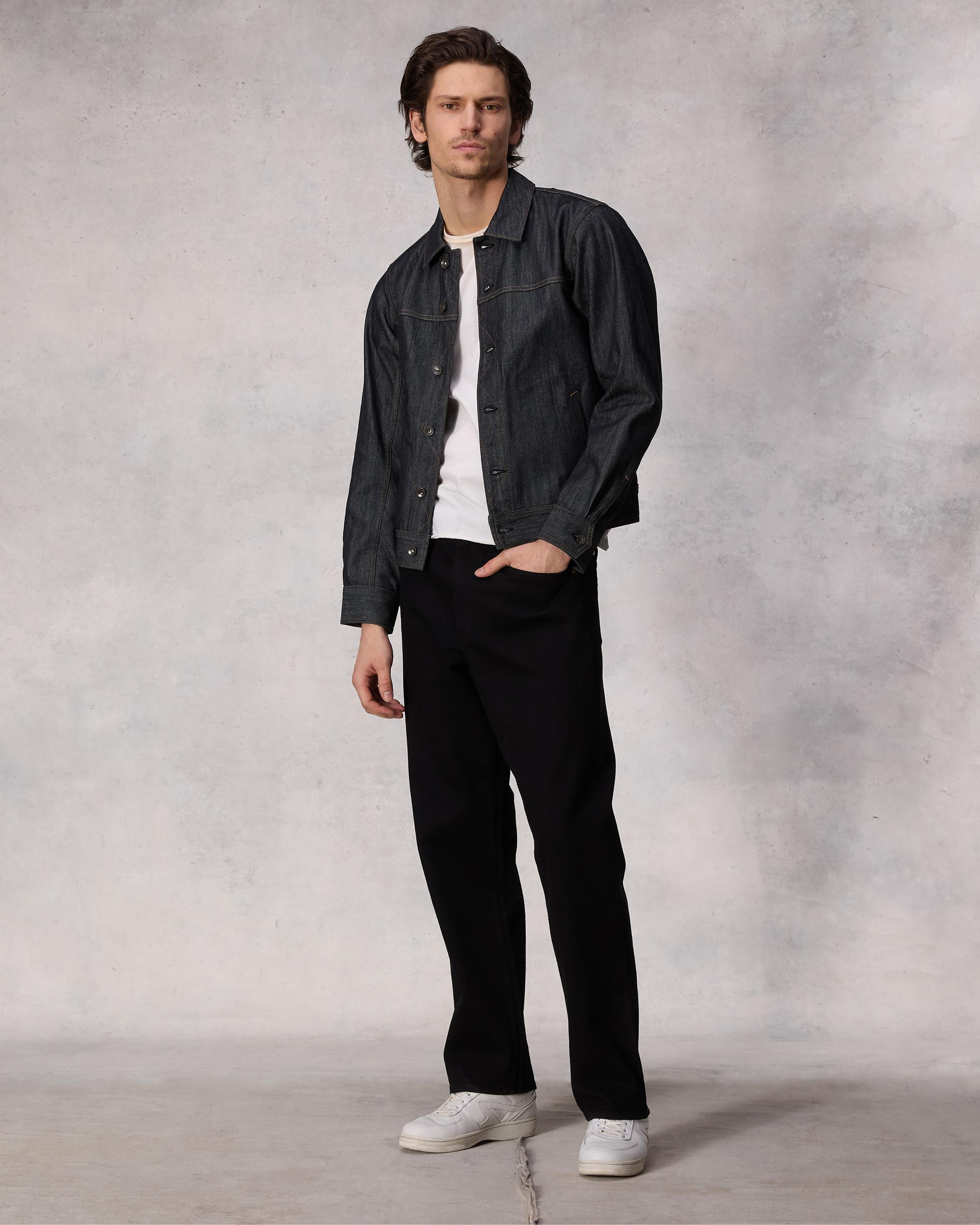 Fit Straight Jeans Black rag bone