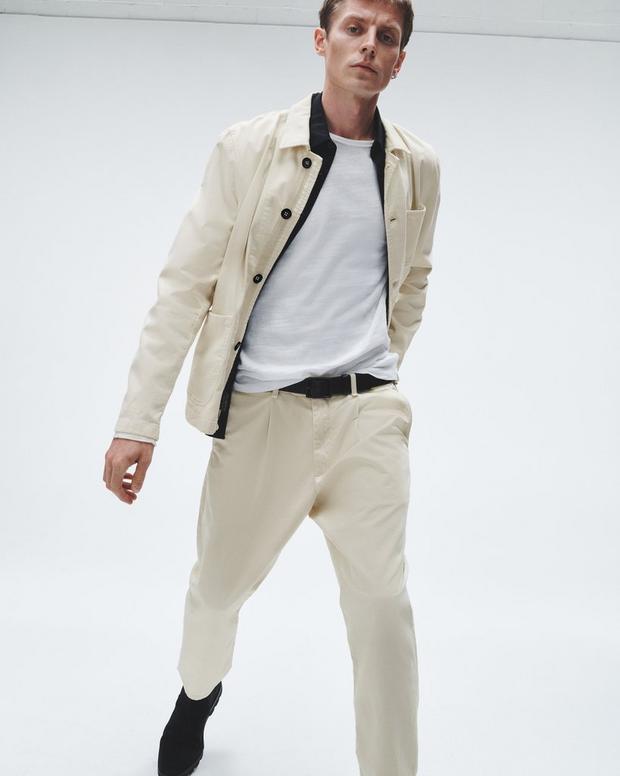 Pleated Cotton Chino image number 6