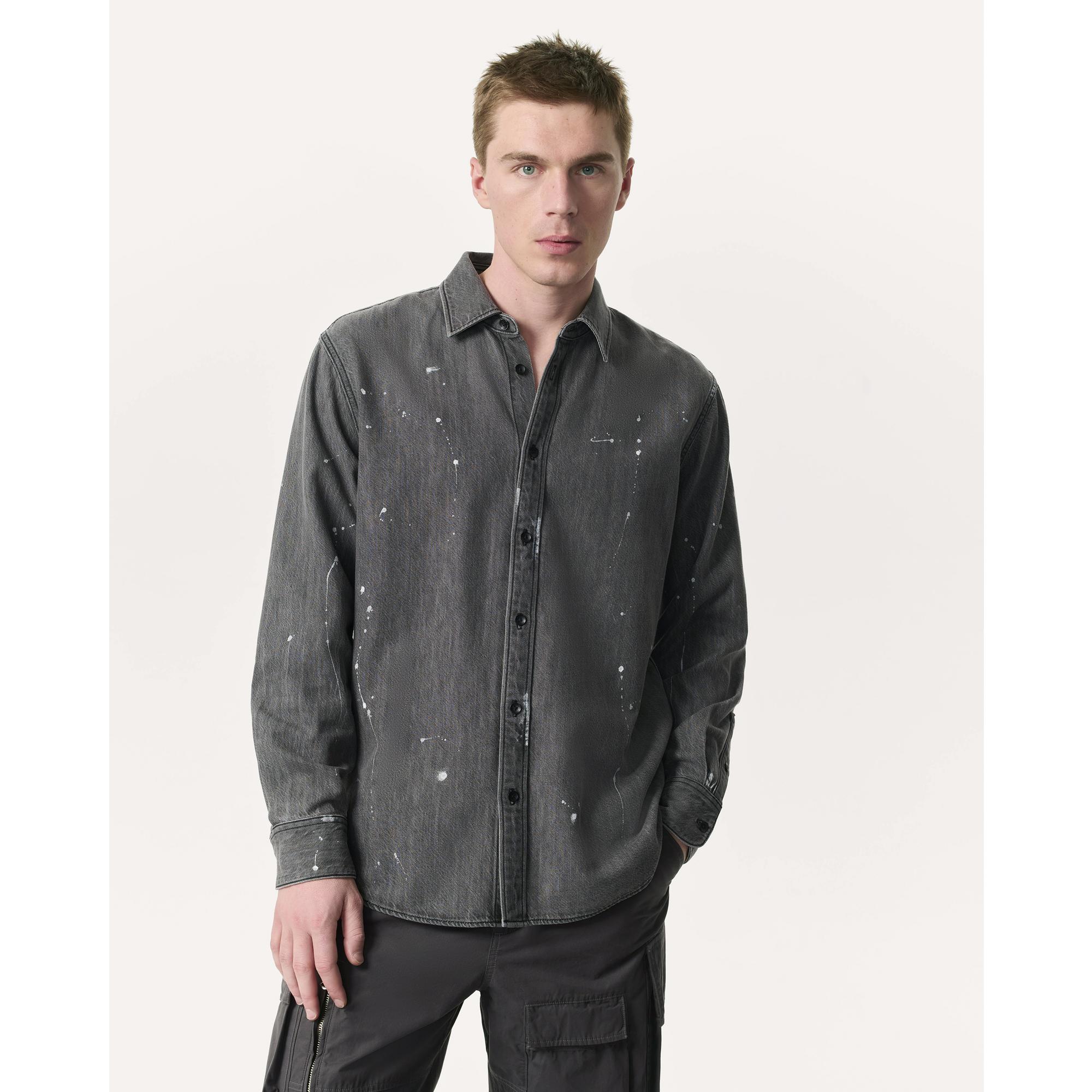 Finch Hand-Painted Denim Shirt
