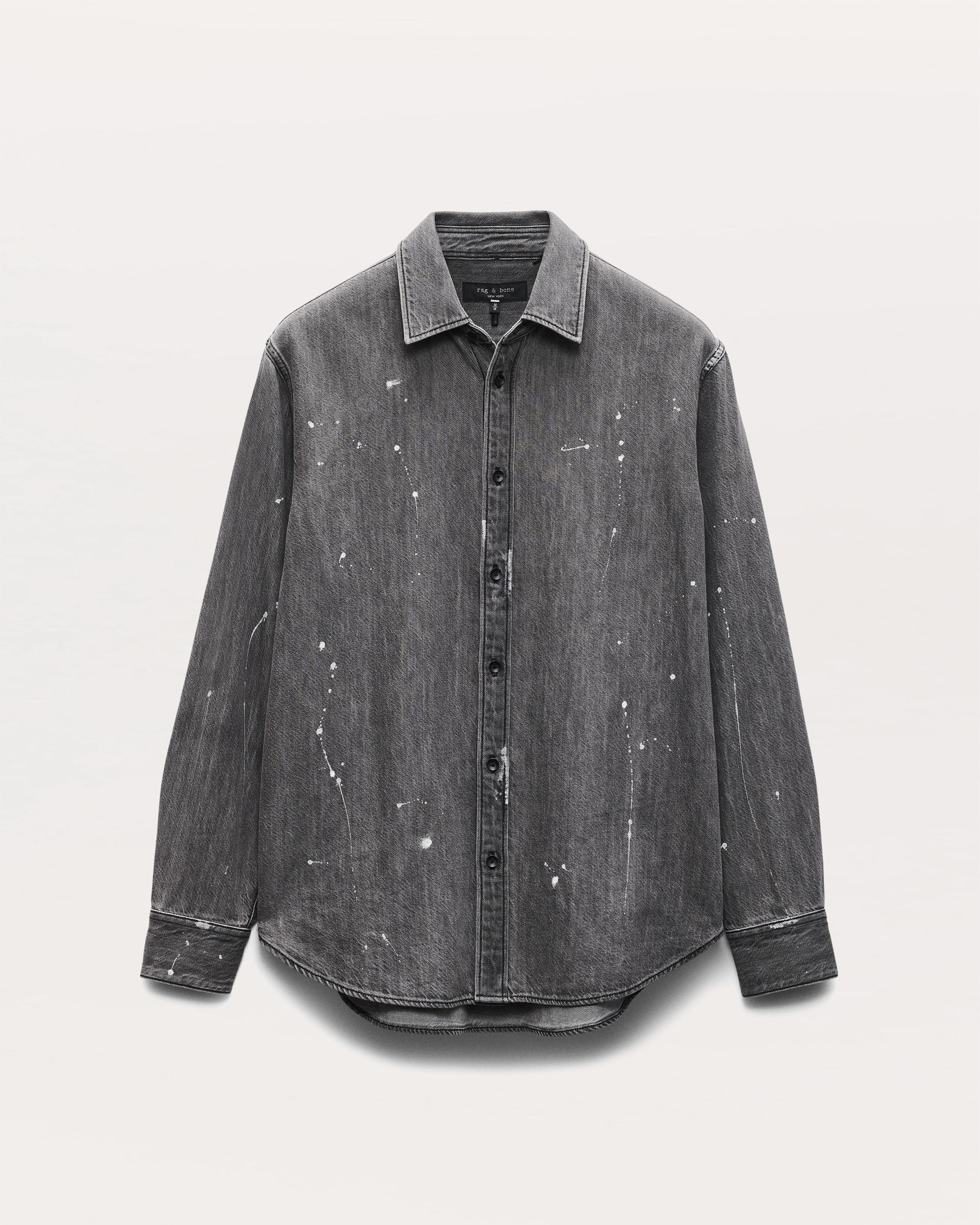 Finch Hand-Painted Denim Shirt image number 2