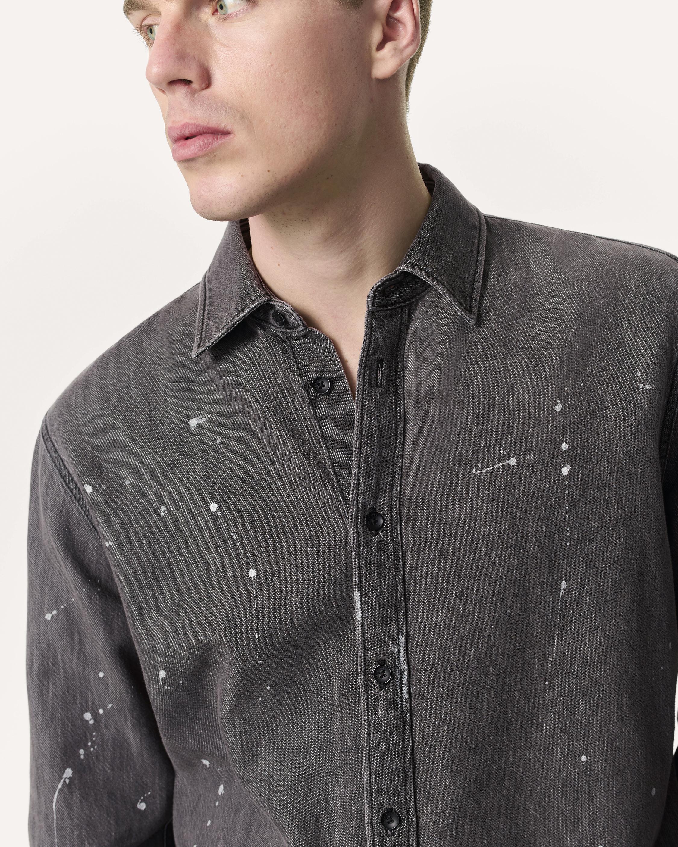 Finch Hand-Painted Denim Shirt image number 3