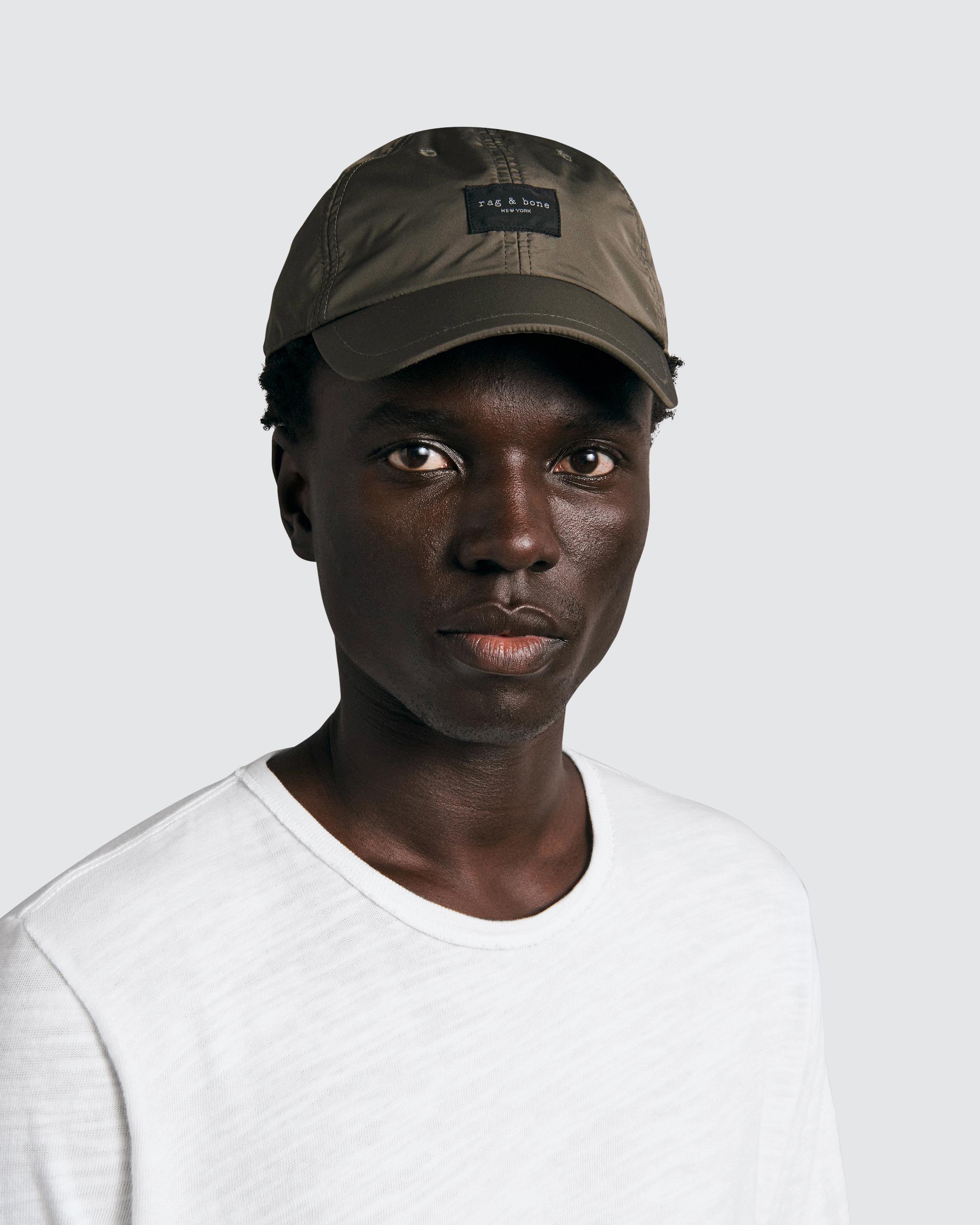 Rag and Bone Baseball Cap Leather Brim, $140, Rag & Bone