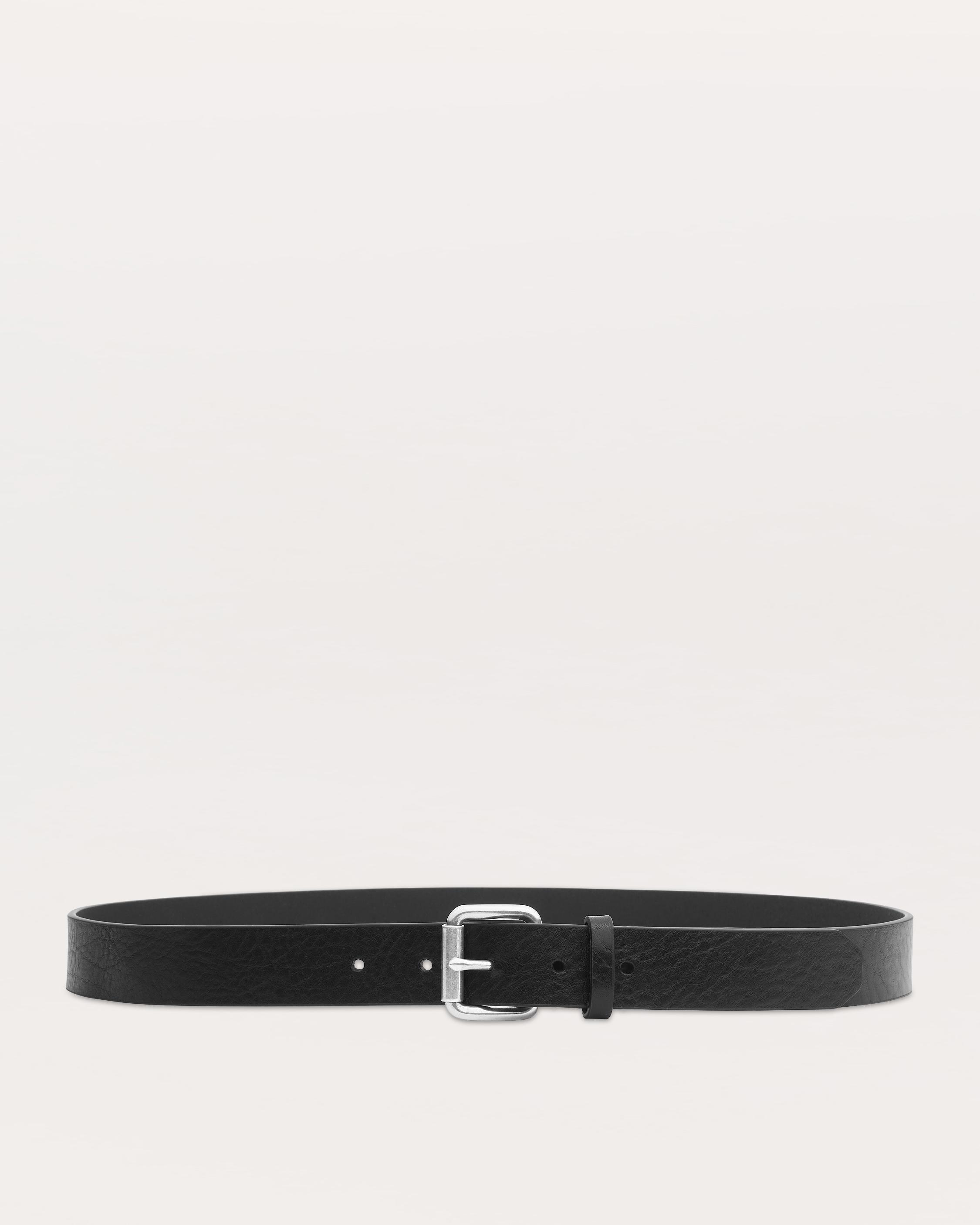 Liam Italian Leather Belt - Black | rag & bone
