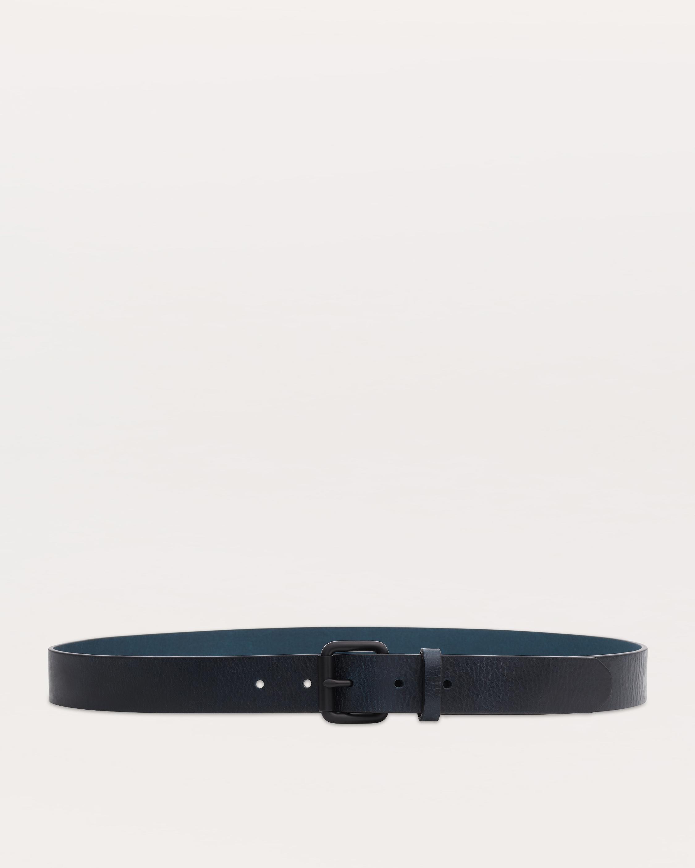 Liam Italian Leather Belt - Indigo | rag & bone