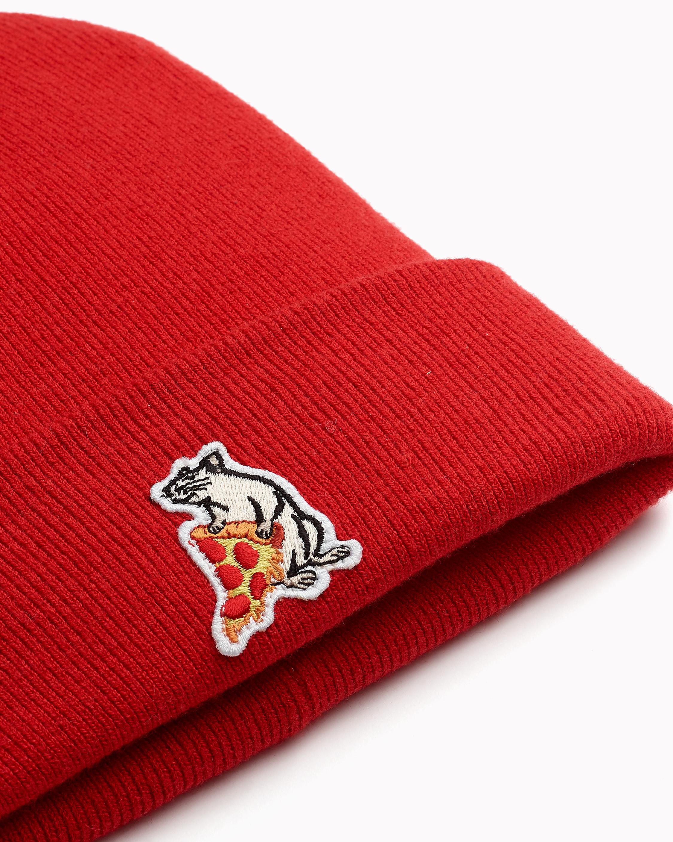 Classic Beanie with Pizza Rat Patch rag bone