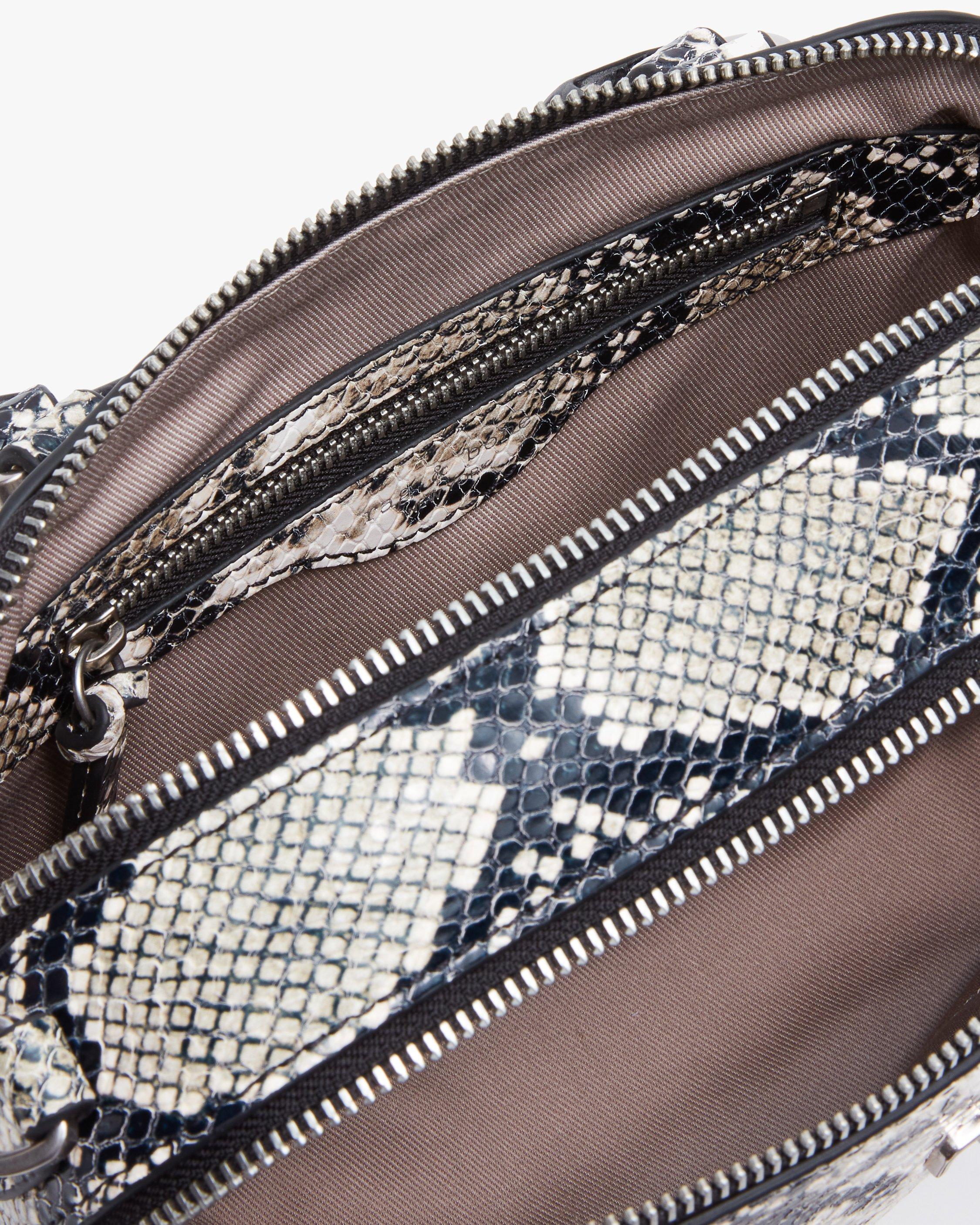 Gramercy Small Snakeskin Leather Satchel image number 6