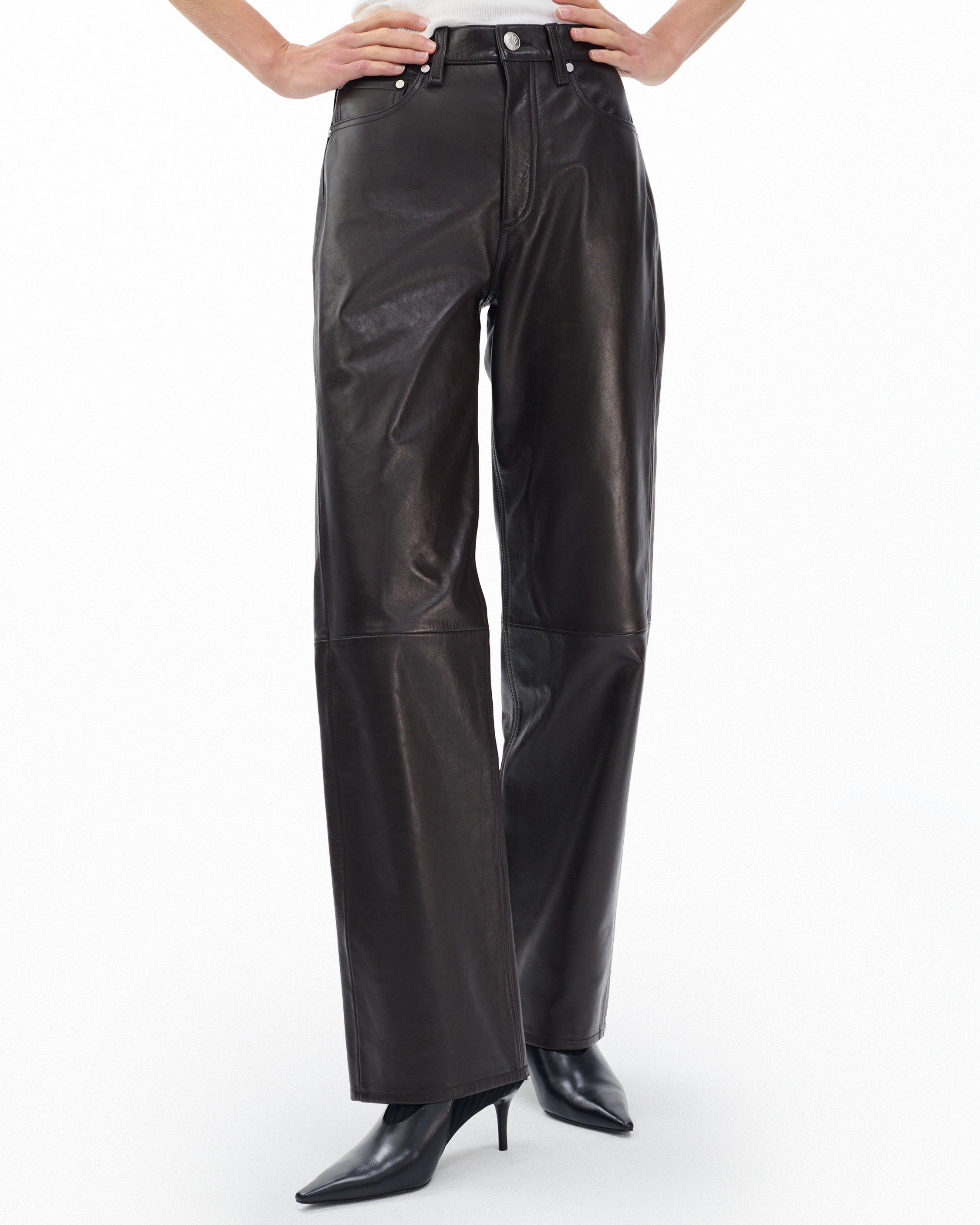 Shea Relaxed Leather Pants image number 4