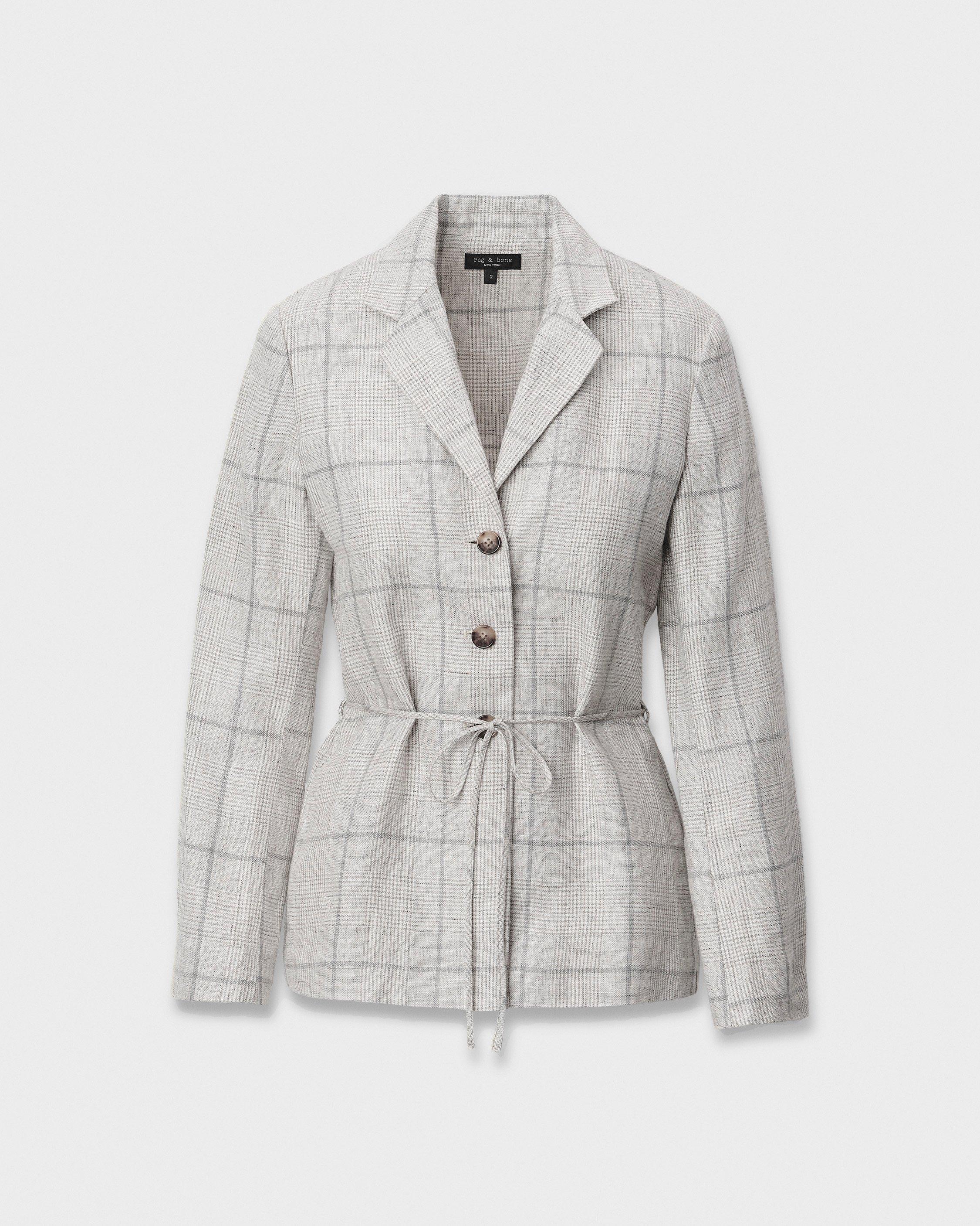 Chappell Plaid Linen Blazer - image 2
