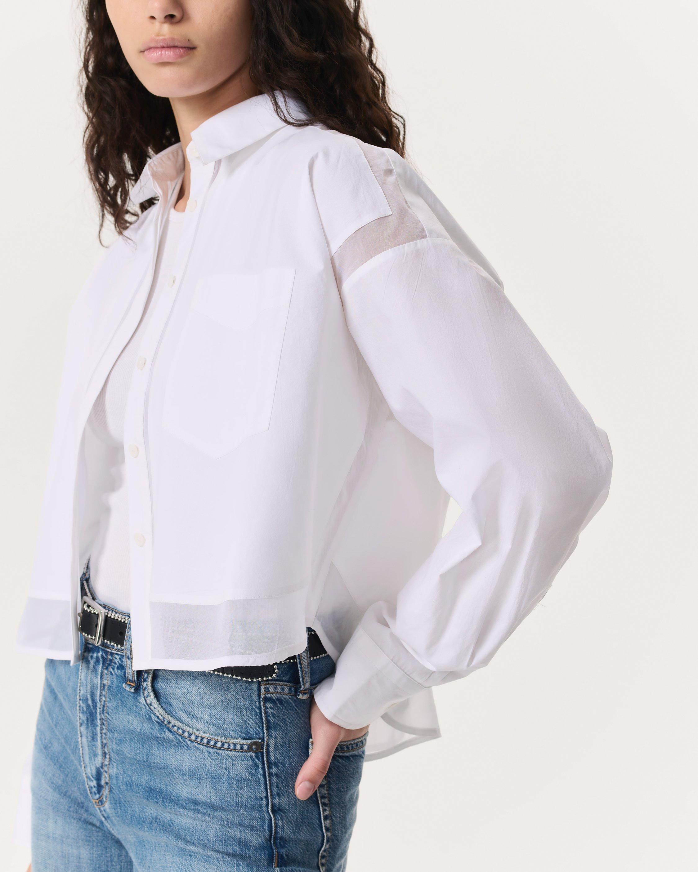 Beatrice Poplin-Organza Shirt image number 3