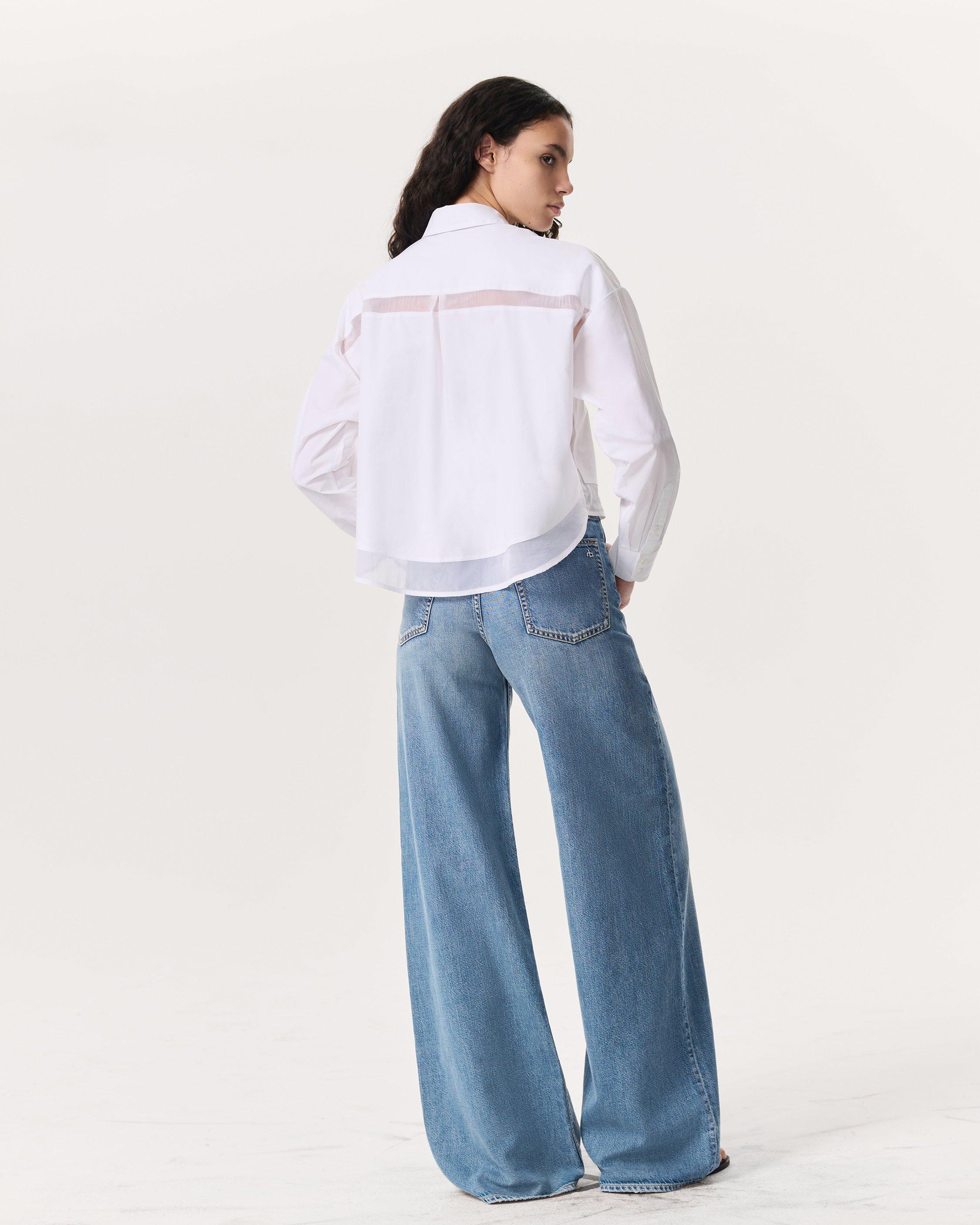 Beatrice Poplin-Organza Shirt image number 5