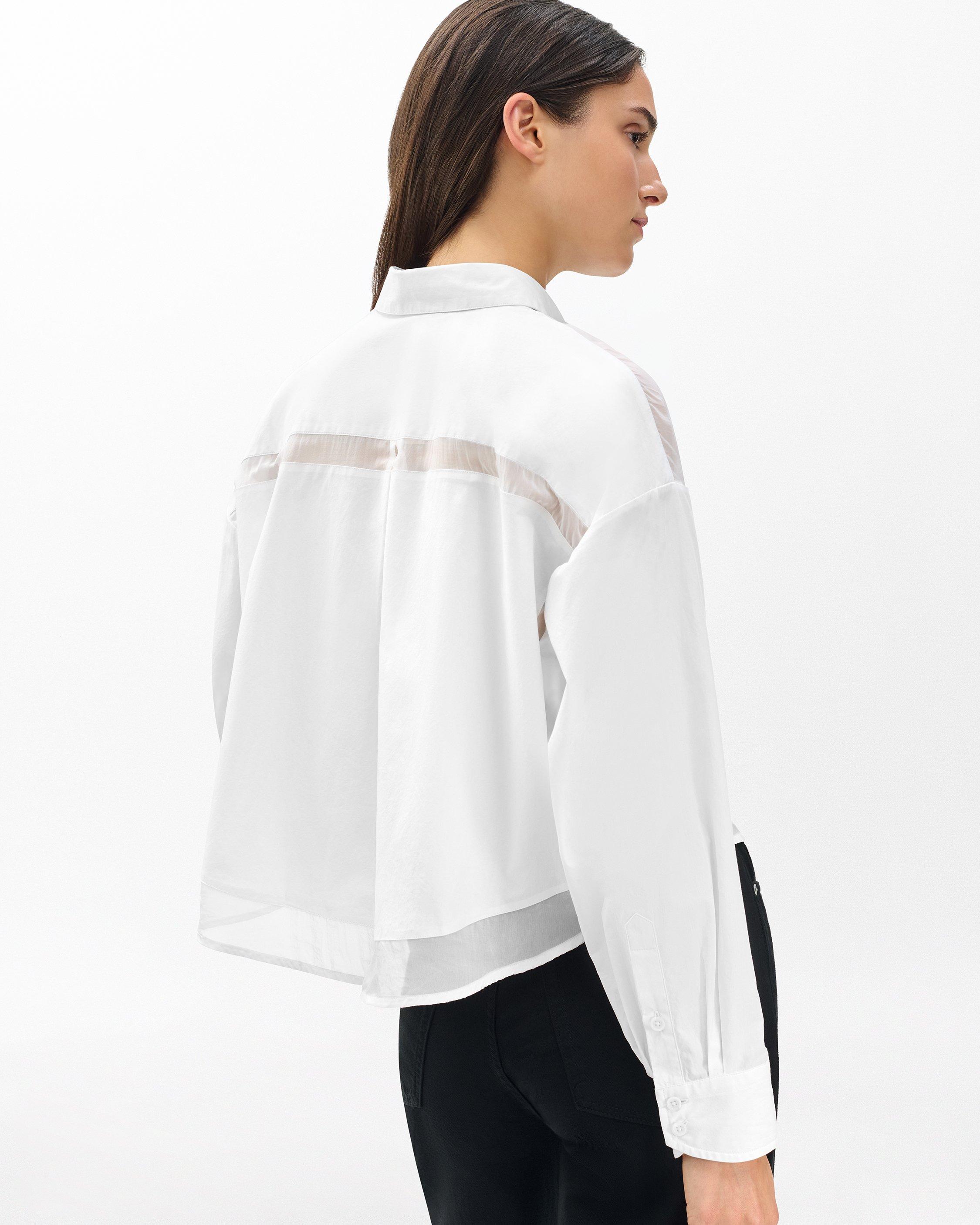 Beatrice Poplin-Organza Shirt image number 6