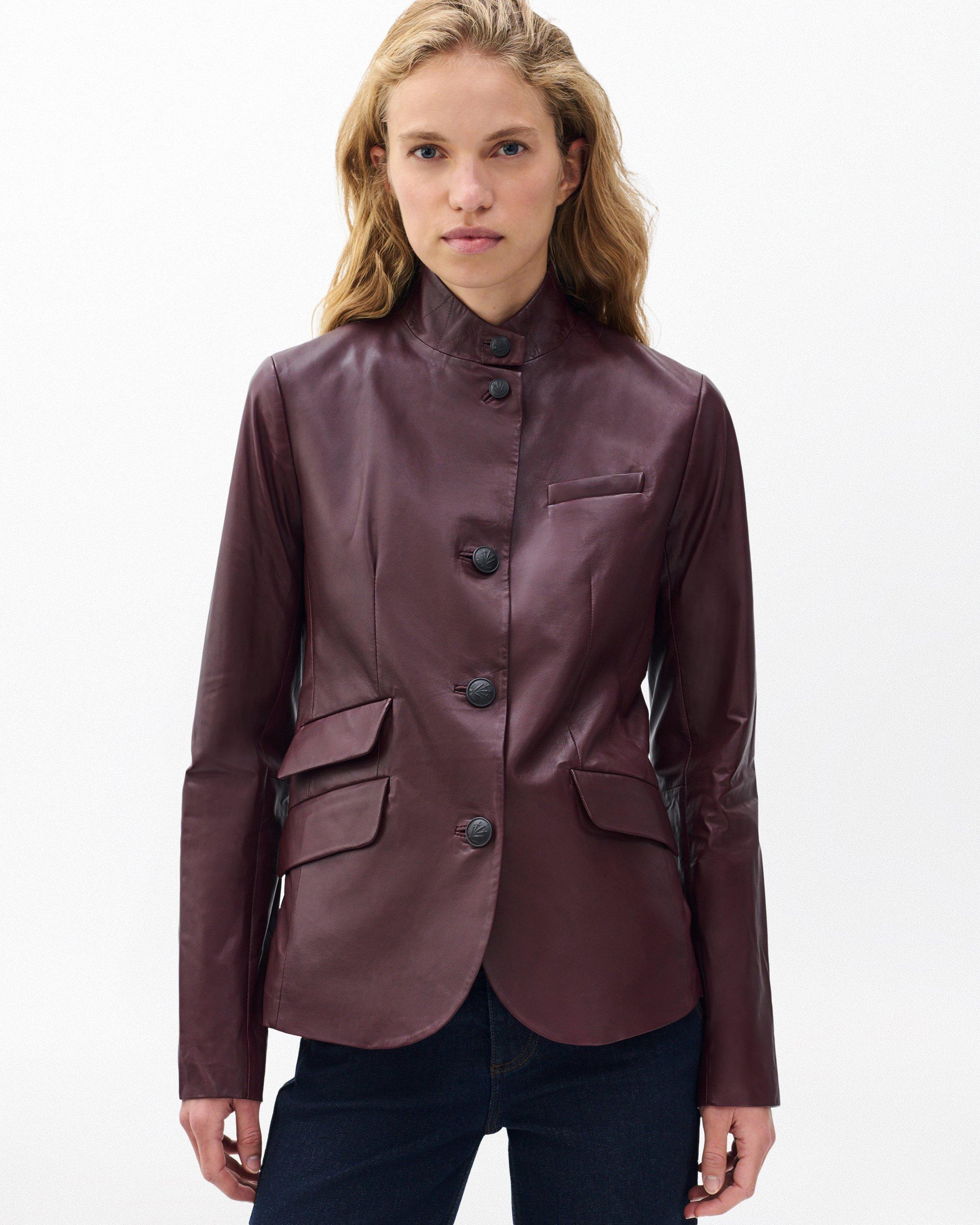 Slade Leather Blazer - image 4