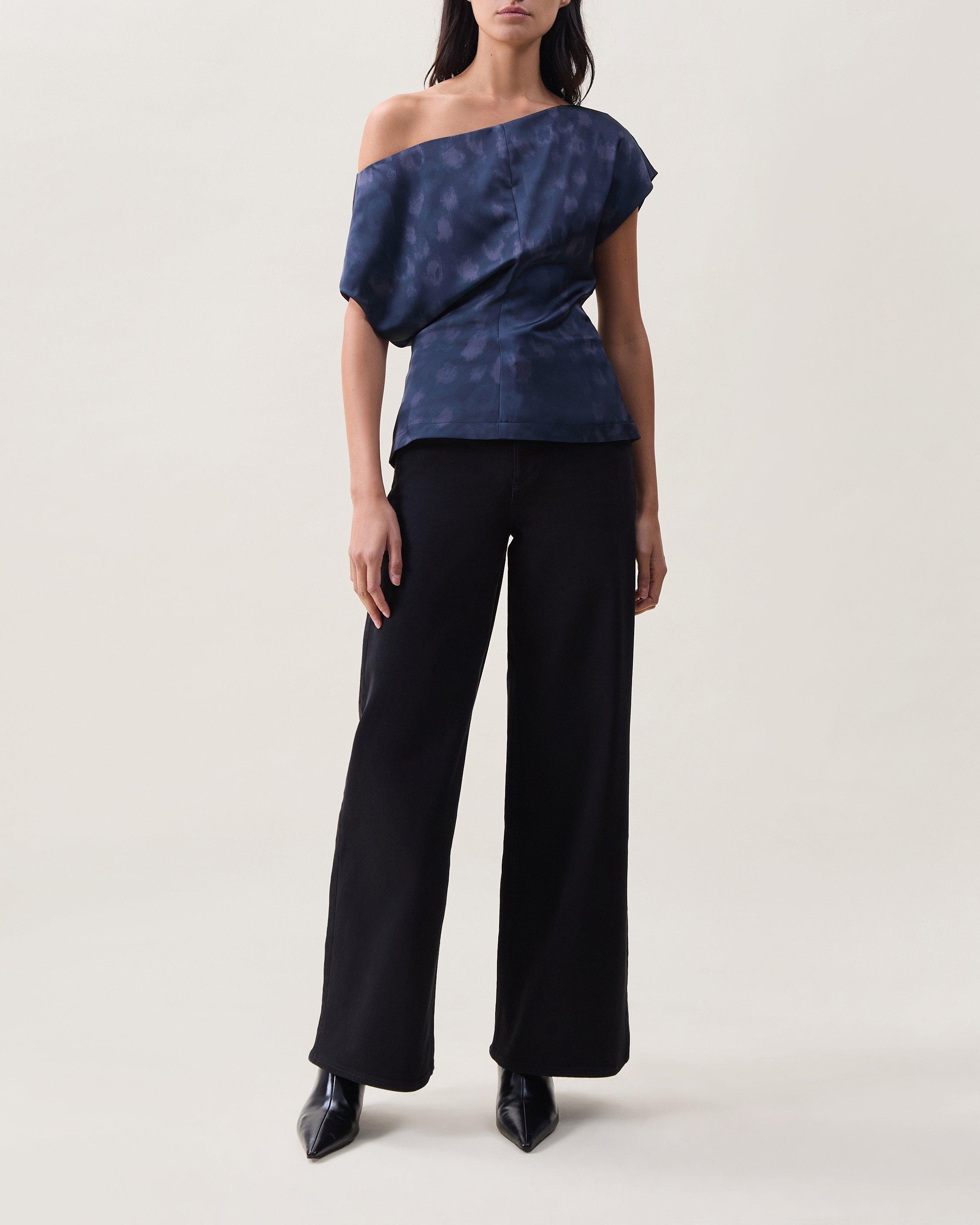 Evelyn Satin Top image number 1