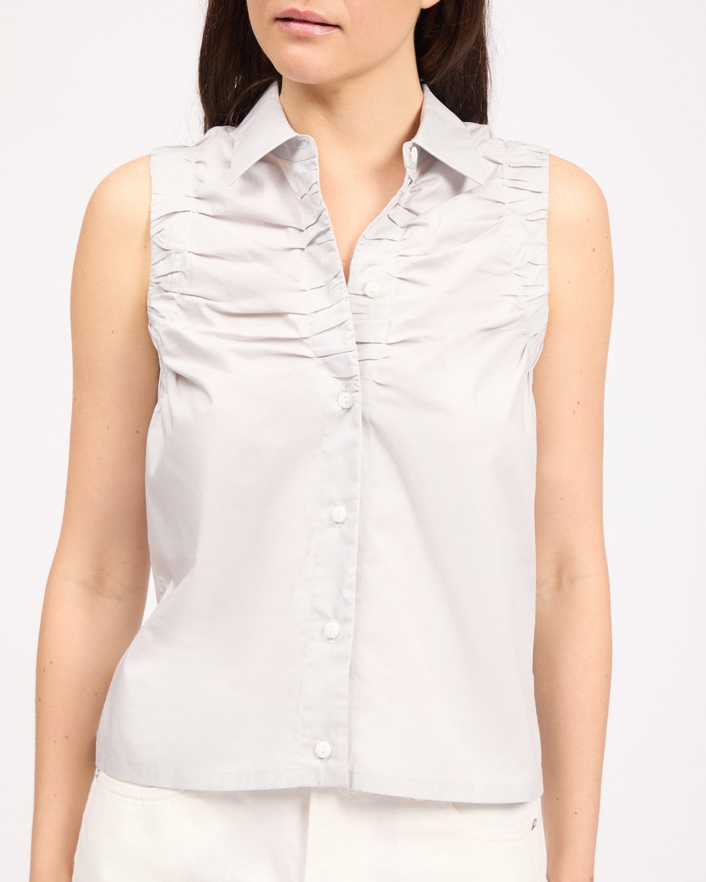 Georgina Ruched Poplin Shirt image number 1