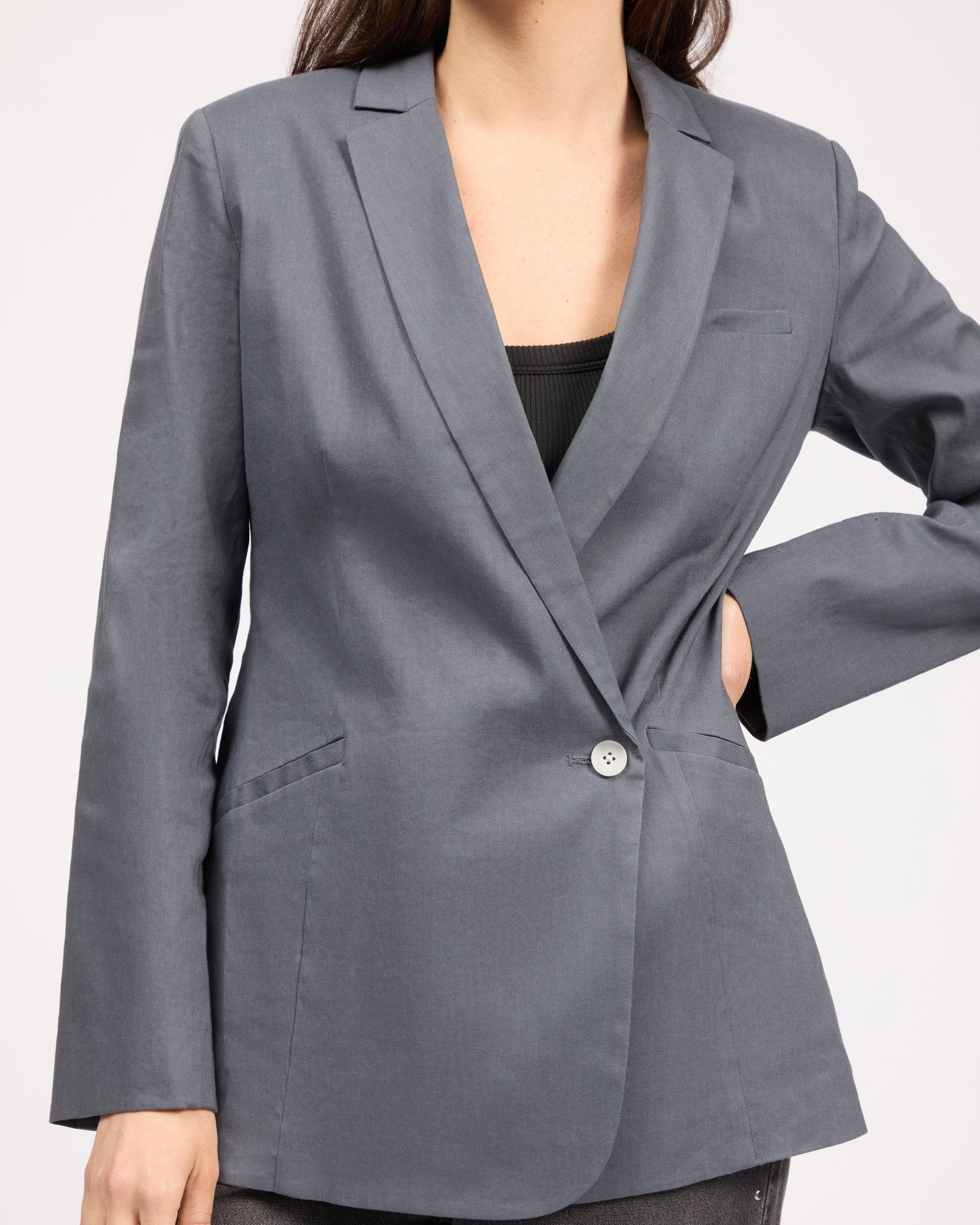 Jade Linen-Blend Blazer image number 1