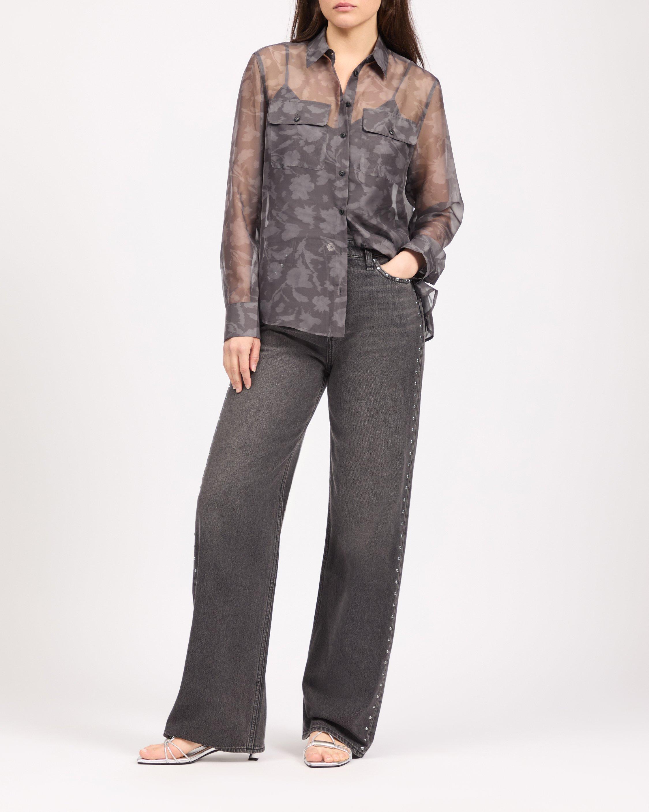 Sonica Printed Organza Shirt image number 1