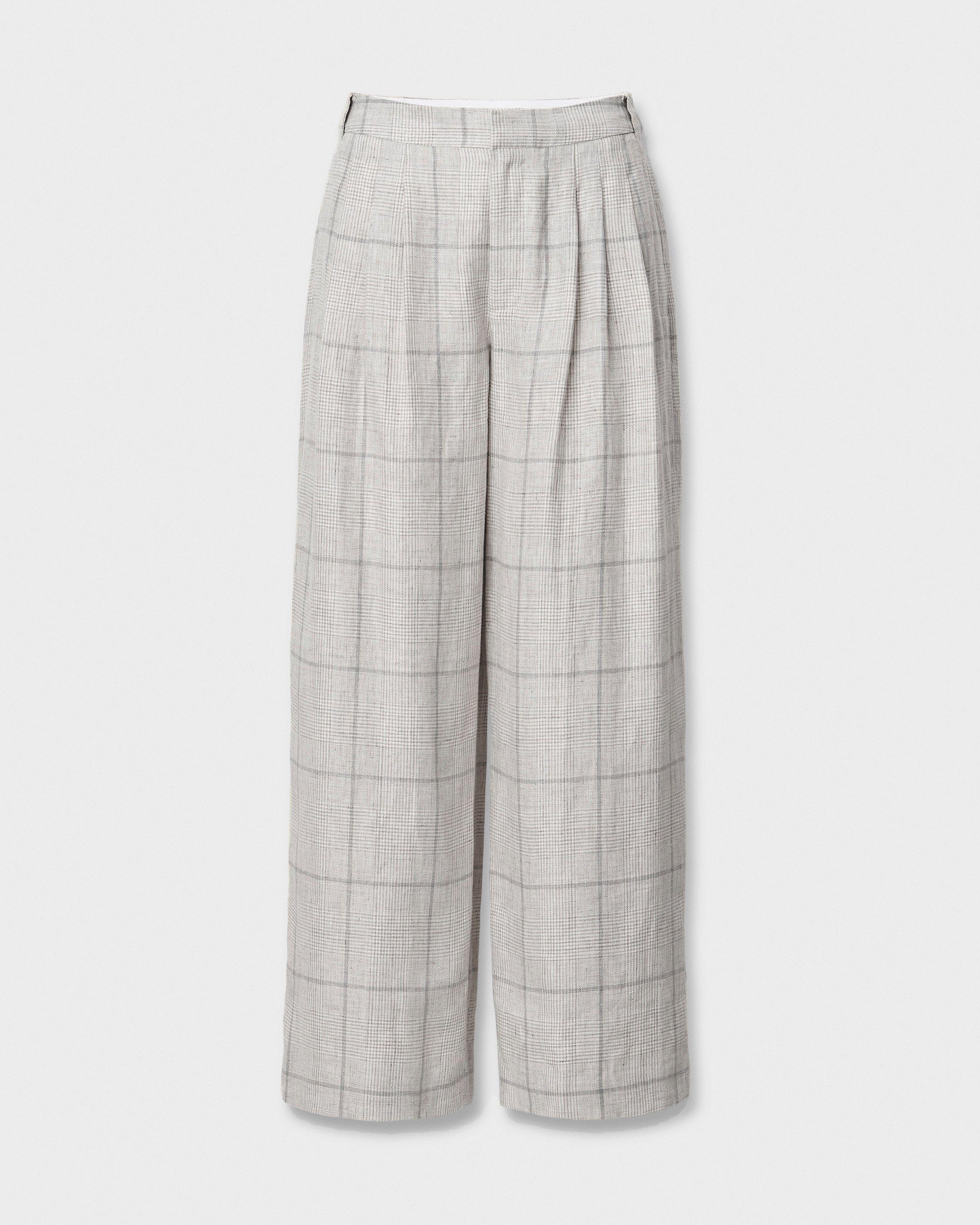 Chappell Plaid Linen Pants - image 2
