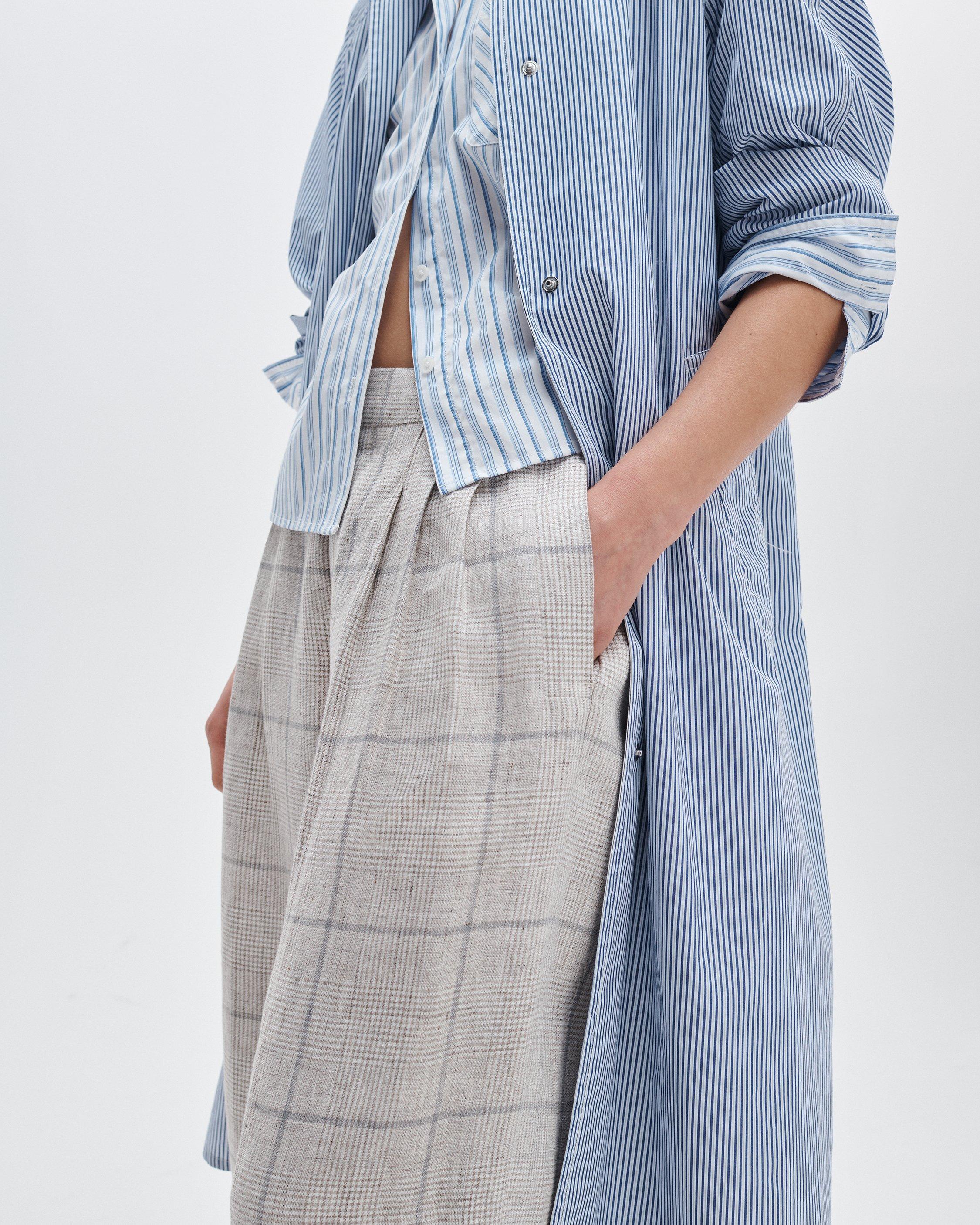 Chappell Plaid Linen Pants - image 4