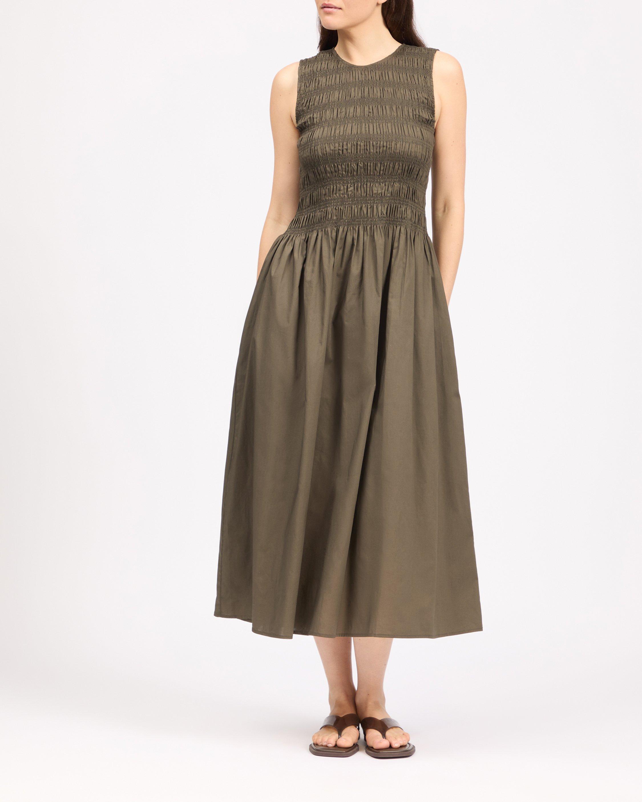 Lane Smocked Poplin Dress image number 1