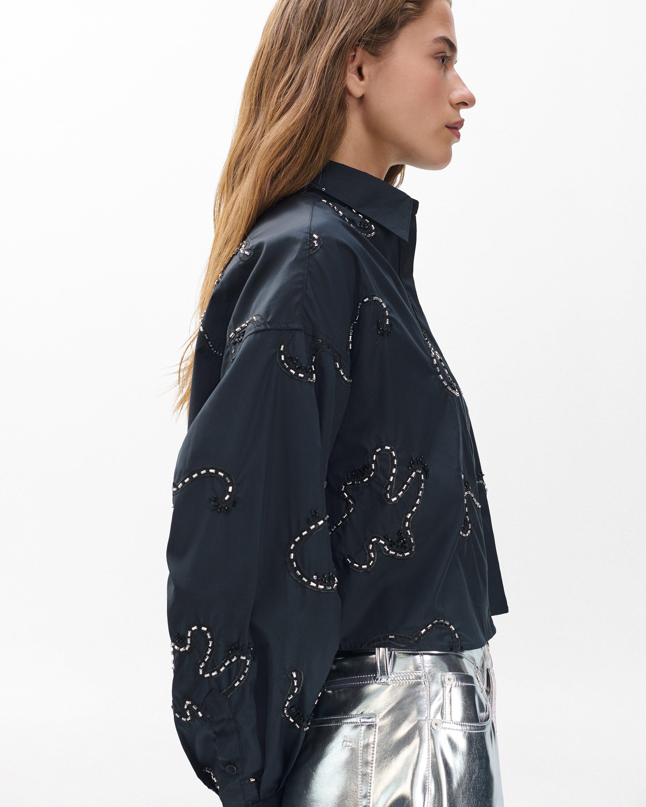 Beatrice Embroidered Poplin Shirt - image 5