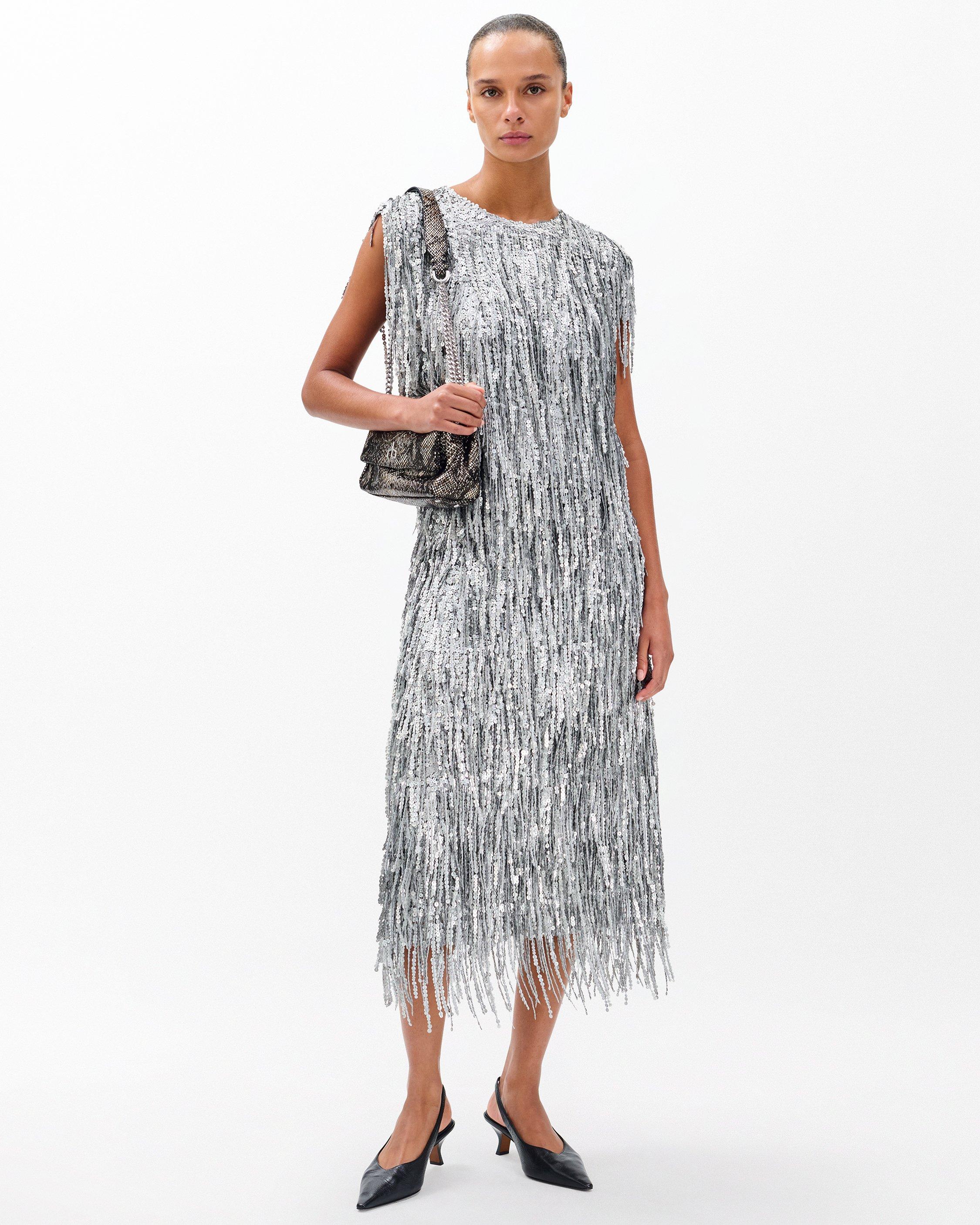 Billie Sequined Tassel Top image number 6