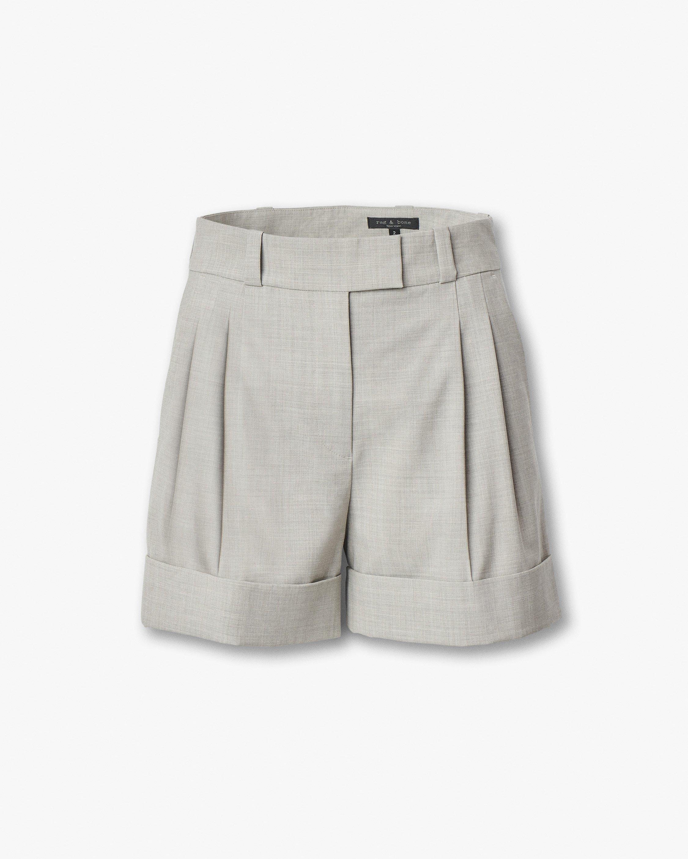 Neila Italian Stretch Wool Shorts - image 2