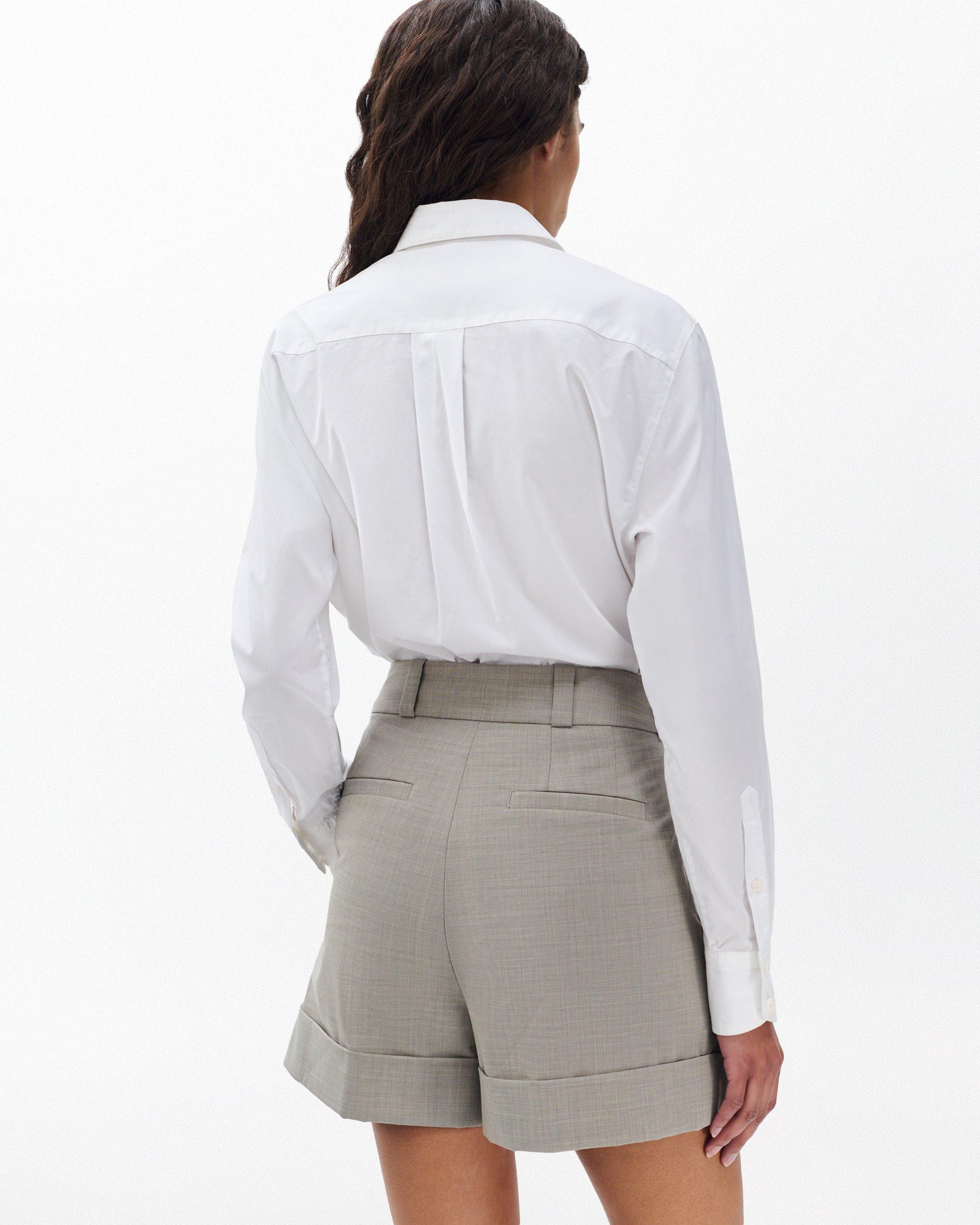 Neila Italian Stretch Wool Shorts image number 6