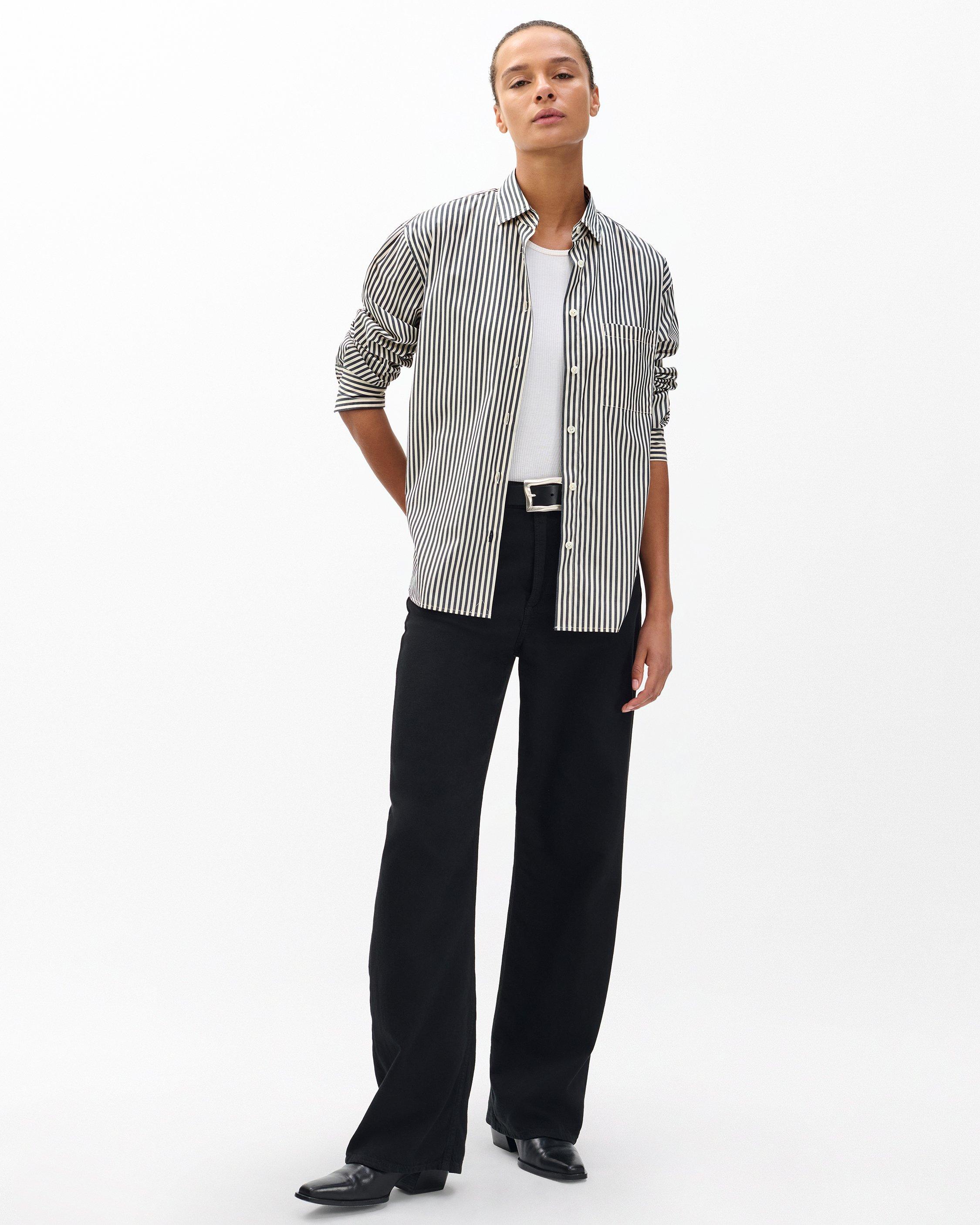 Connie Striped Poplin Shirt image number 3