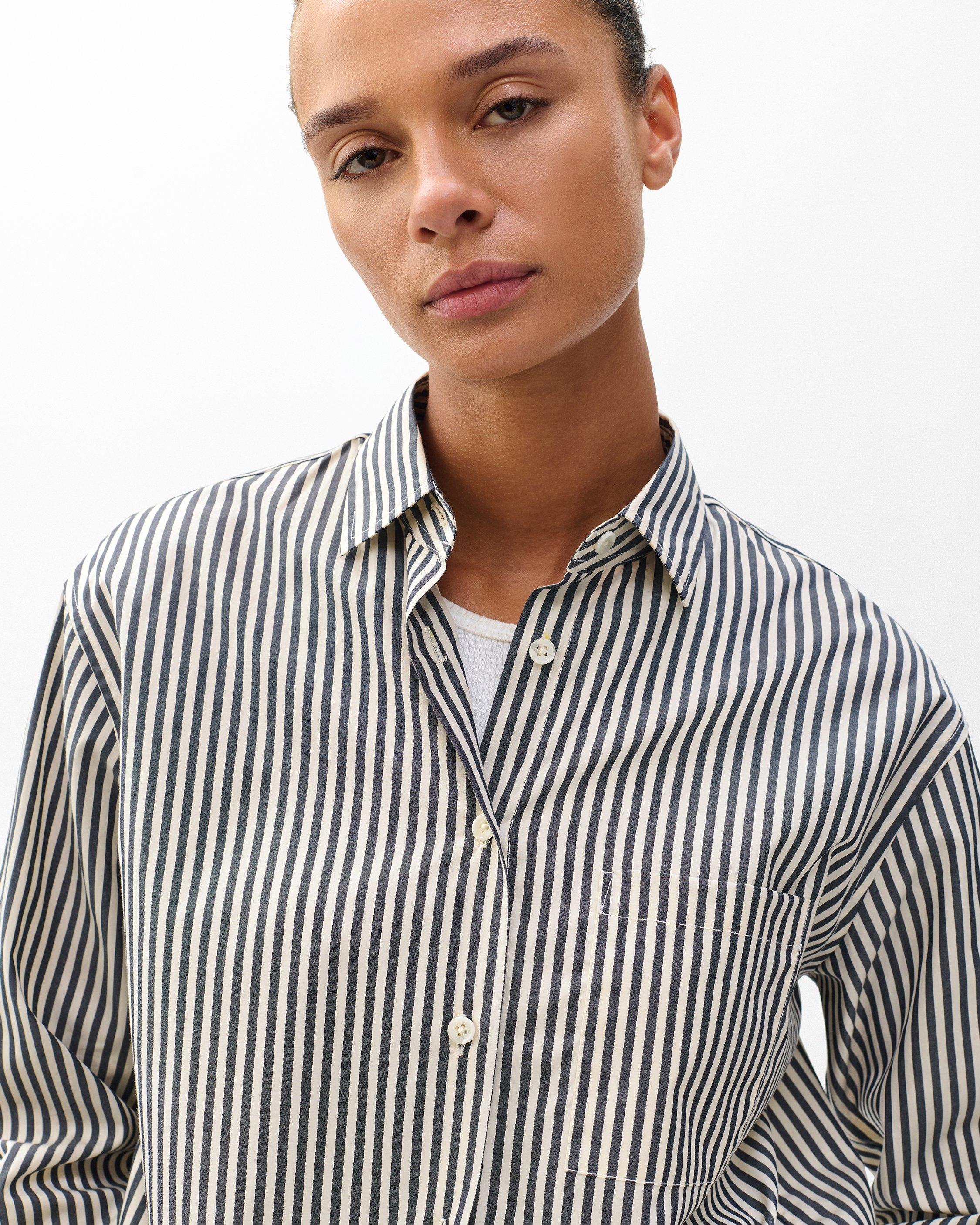 Connie Striped Poplin Shirt image number 4