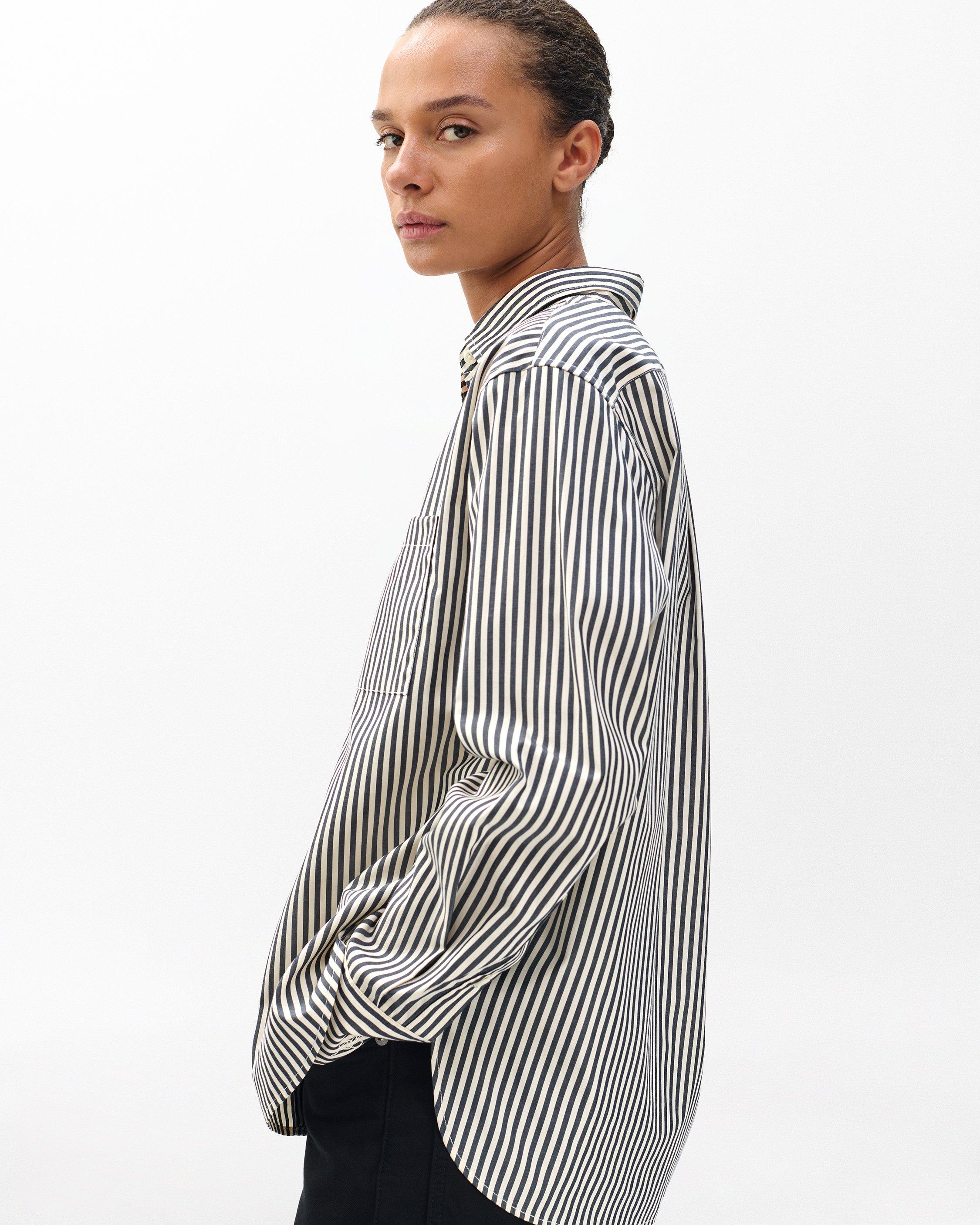 Connie Striped Poplin Shirt image number 5